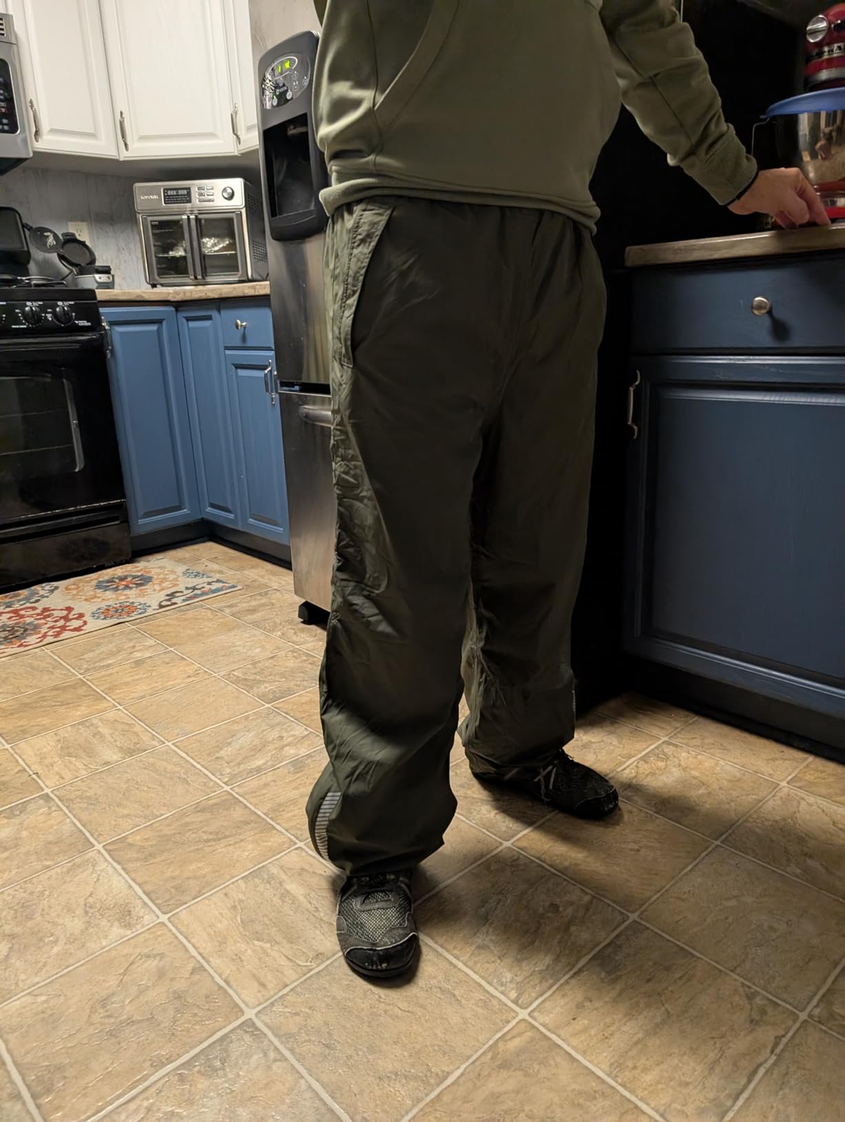 Men's Packable Rain Pants Waterproof Windproof Lightweight Overpants customer photo 1