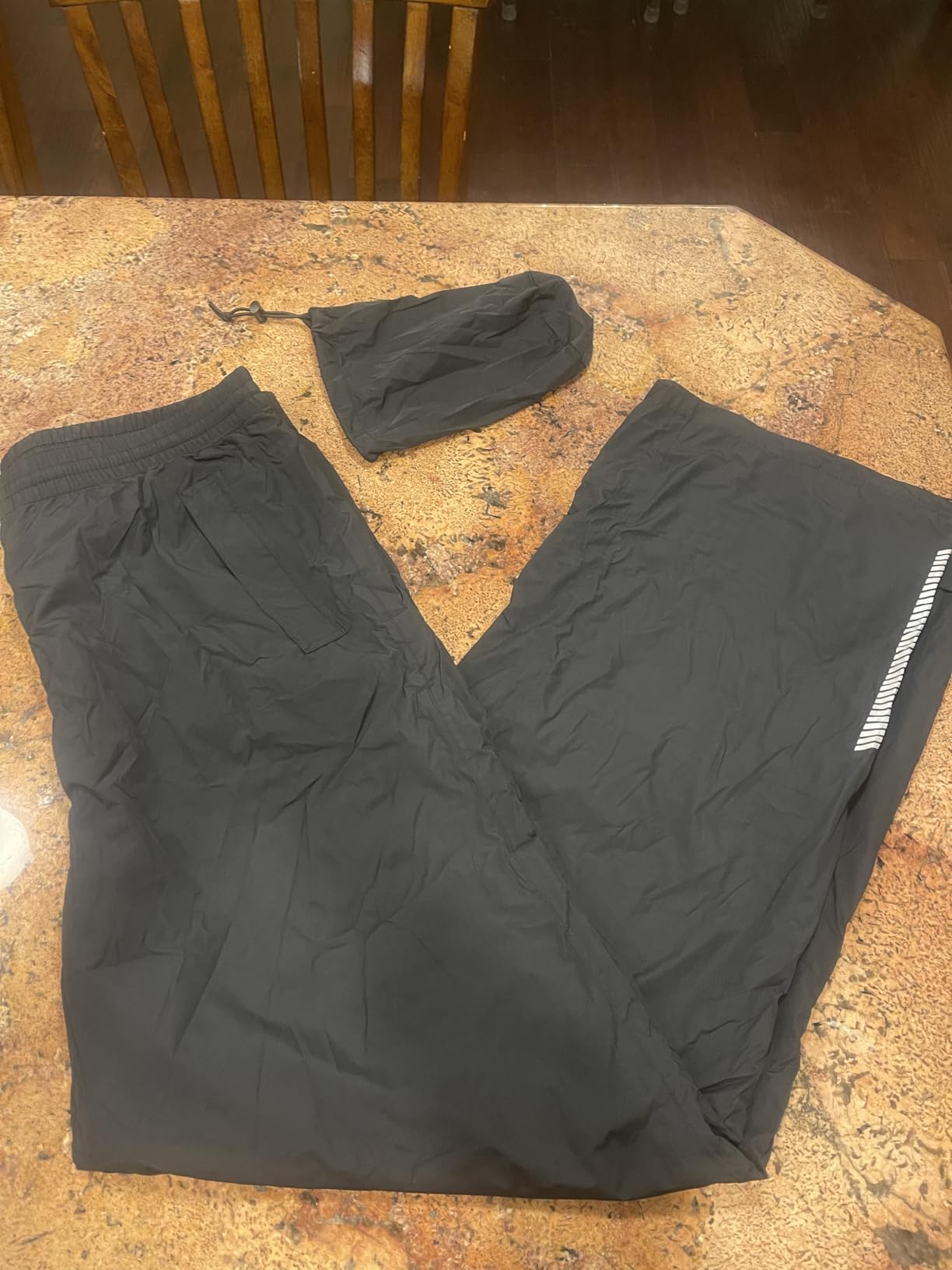 Men's Packable Rain Pants Waterproof Windproof Lightweight Overpants customer photo 2