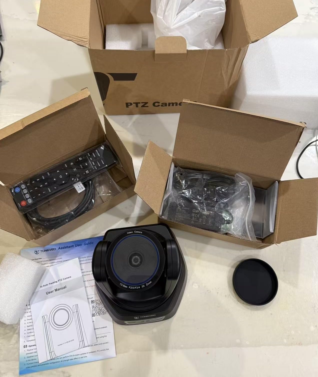 TONGVEO 4K PTZ Camera 3X Optical Zoom 93° FOV HDMI USB3.0 Conference Camera customer photo 2