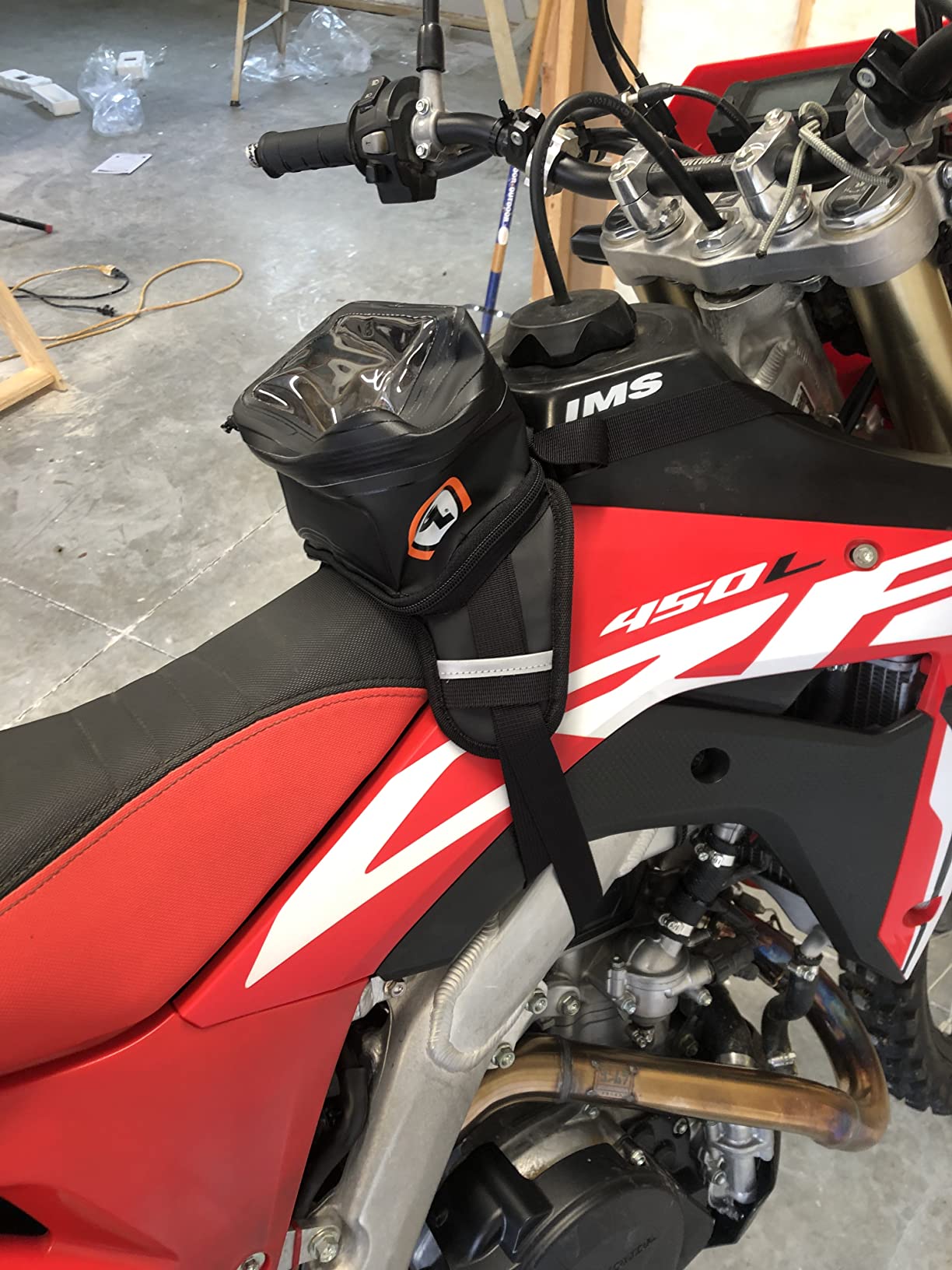 Giant Loop Buckin' Roll Tank Bag, Small Waterproof Motorcycle Tank Bag, 1.5-Liters Capacity, Fits Any Dirt Bike, Adventure, Dual Sport & More (Black, 1.5L) customer photo 1