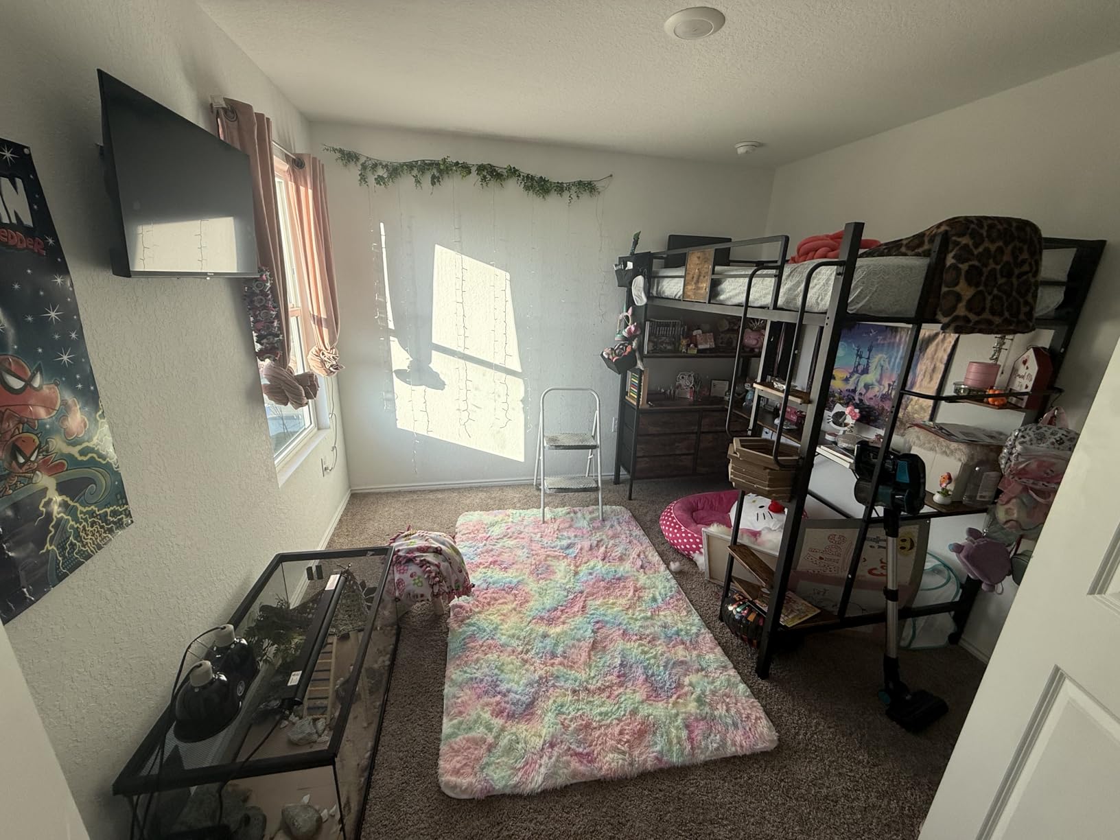 busyaeh Loft Bed Full Size,Full Size Loft Bed with Desk and 5 Drawers customer photo 2