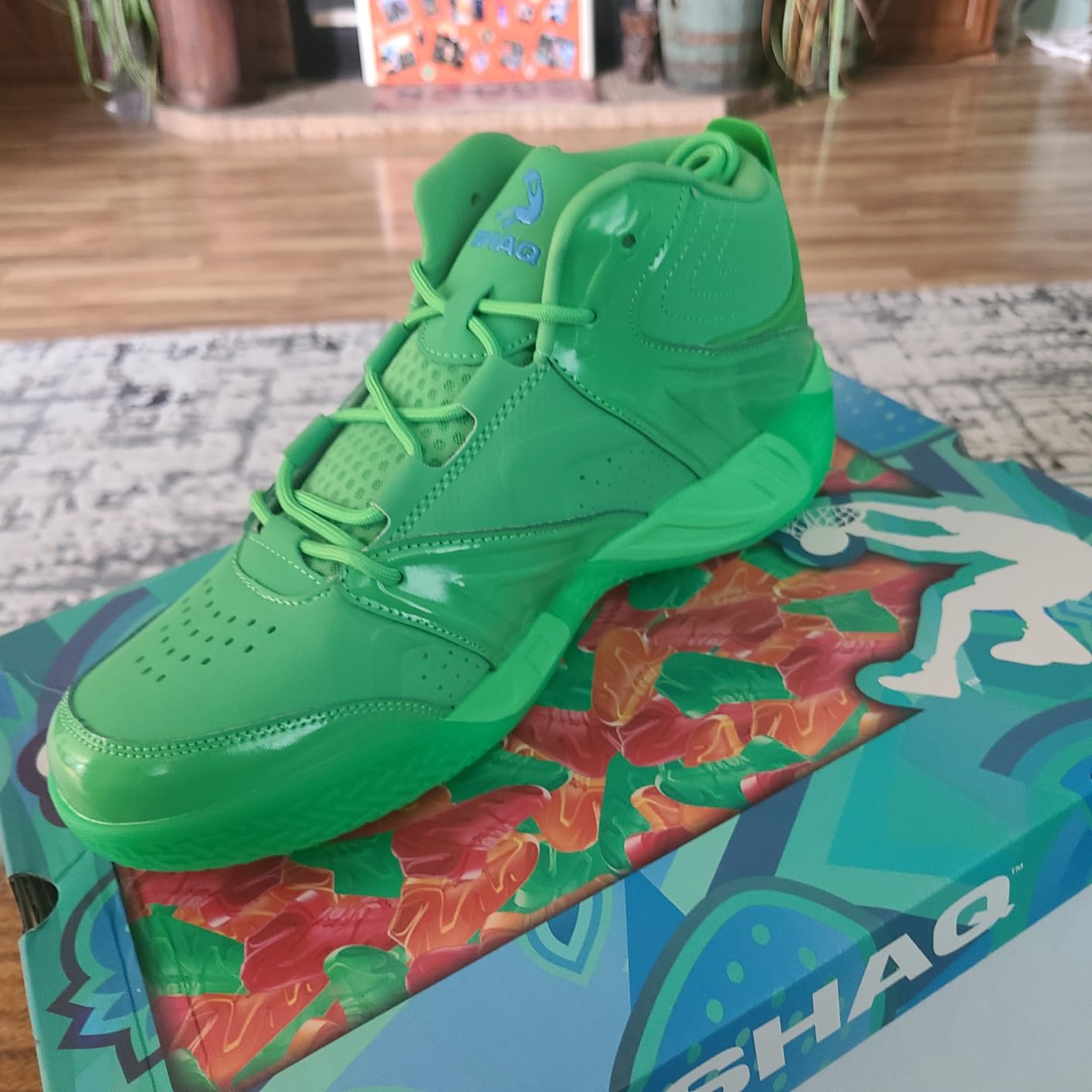 SHAQ Devastator High Top Basketball Shoes for Men, Indoor or Outdoor Court Basketball Mens Sneakers - Black, White, Green, Blue, Orange or Red Size 8 to 15 customer photo 2