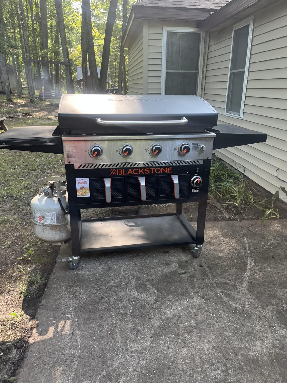 Griddle Cover for Blackstone 36 inch Griddle with Hood 5482, 1000D Heavy Duty Waterproof Flat Top Grill Cover, Tear & Fade Resistant with Buckle customer photo 1