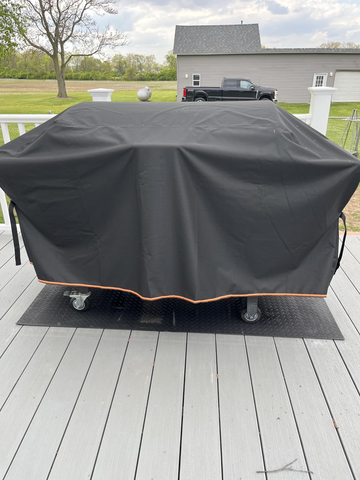 Griddle Cover for Blackstone 36 inch Griddle with Hood 5482, 1000D Heavy Duty Waterproof Flat Top Grill Cover, Tear & Fade Resistant with Buckle customer photo 2
