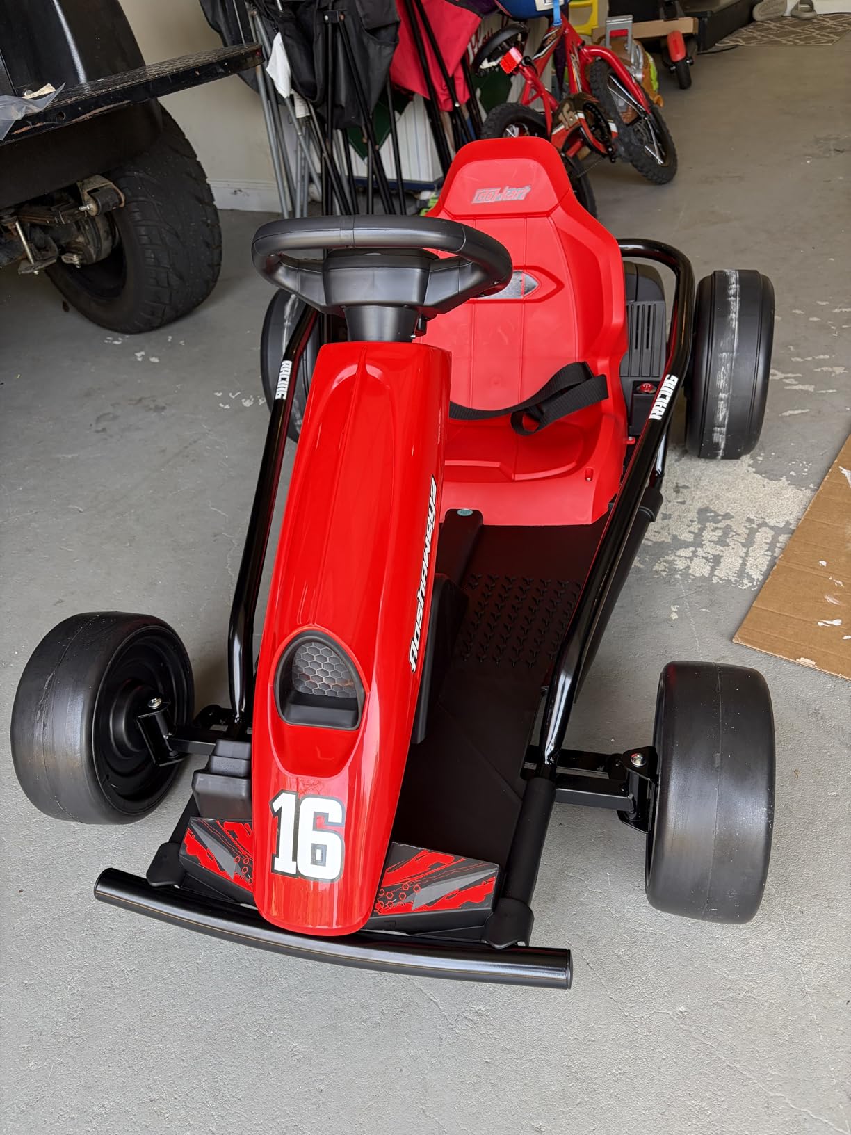 Electric Drift Go Kart for Kids 8-12, 24V Battery,360W Motor, Reinforced Wear-Proof Rear Wheels, 3 Unique Colors, 8.1MPH High Speed,154lbs Capacity, Drift Ride On Car Toy (Pink) customer photo 1
