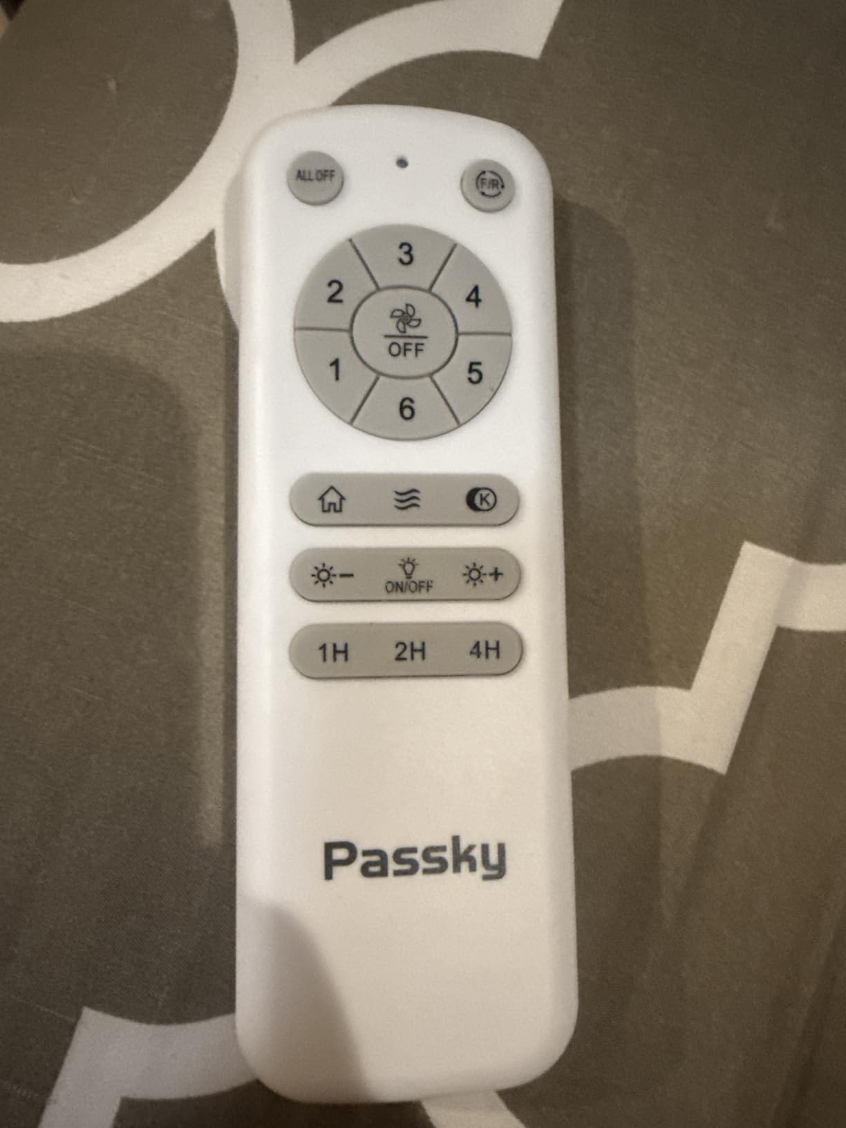 Passky 60 Inch Black Sleek Ceiling Fans with Lights, Remote Control customer photo 2