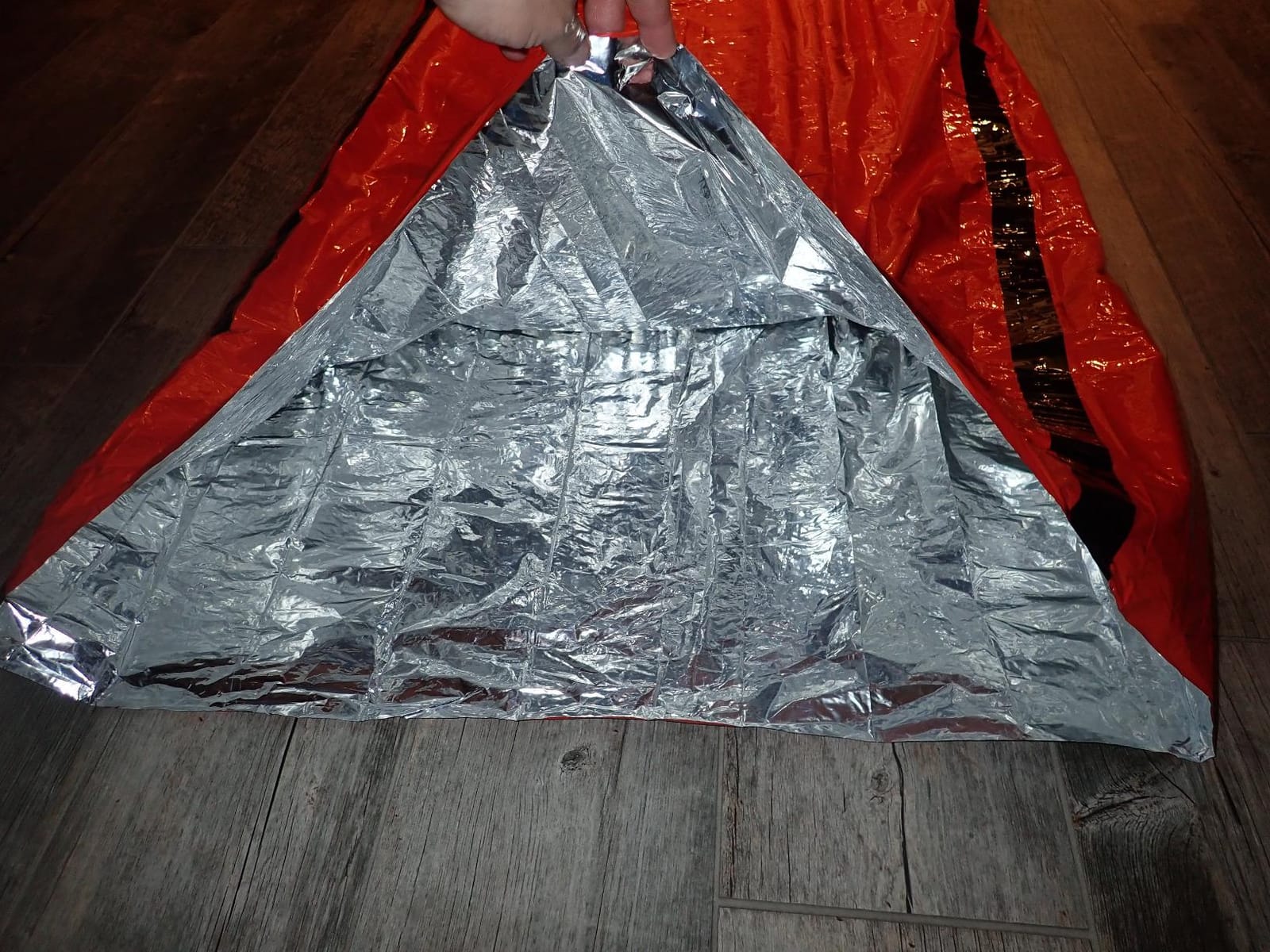 Zmoon Emergency Sleeping Bag Survival Bag, Portable Waterproof Thermal Bivy Sacks,Bivvy Bags,Camping Mylar Sleeping Bag Survival Gear Emergency Blankets Survival Shelter customer photo 1