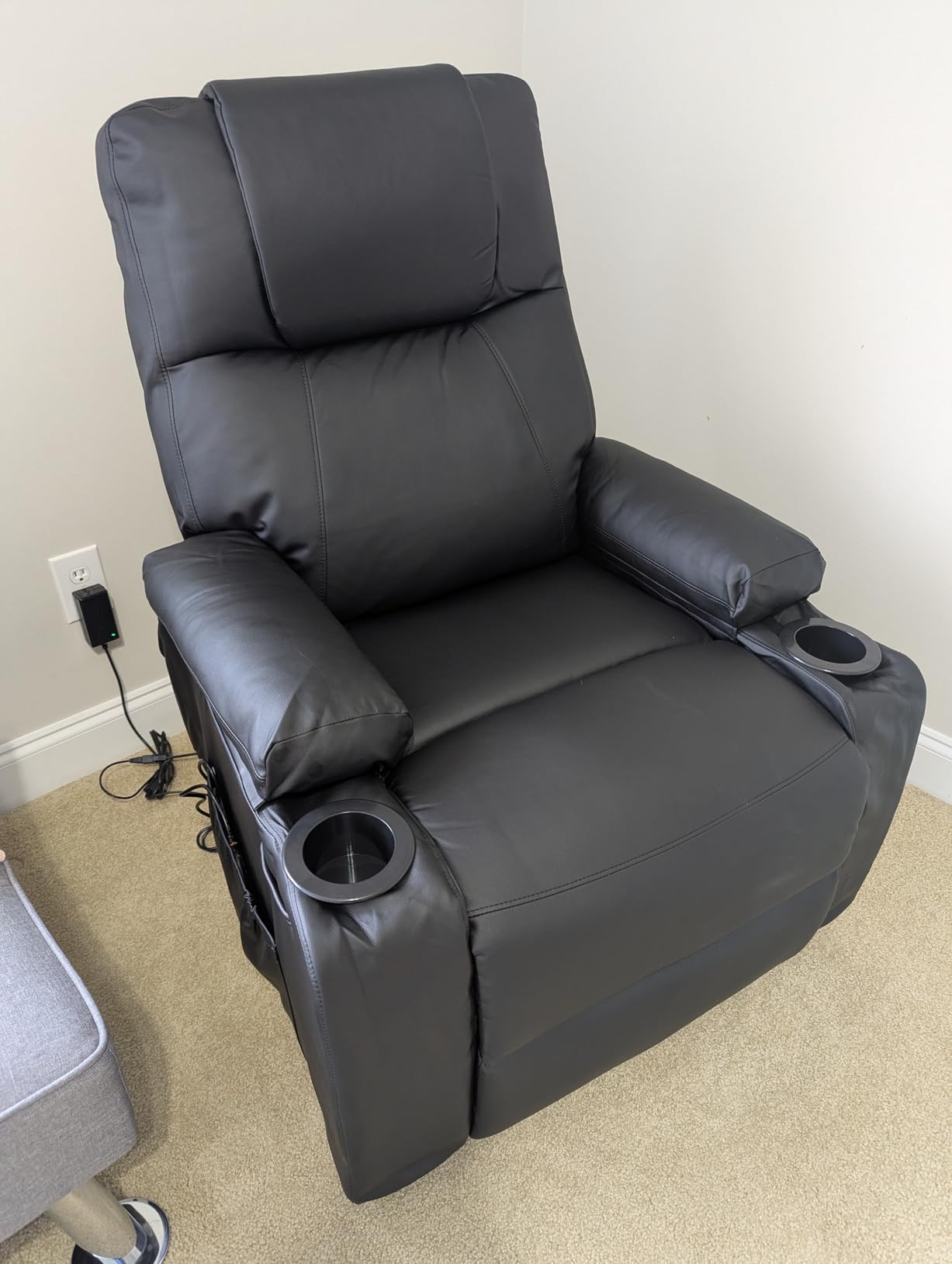 Power Lift Recliner Electric Chair for Elderly with USB Charge Port, Black customer photo 2