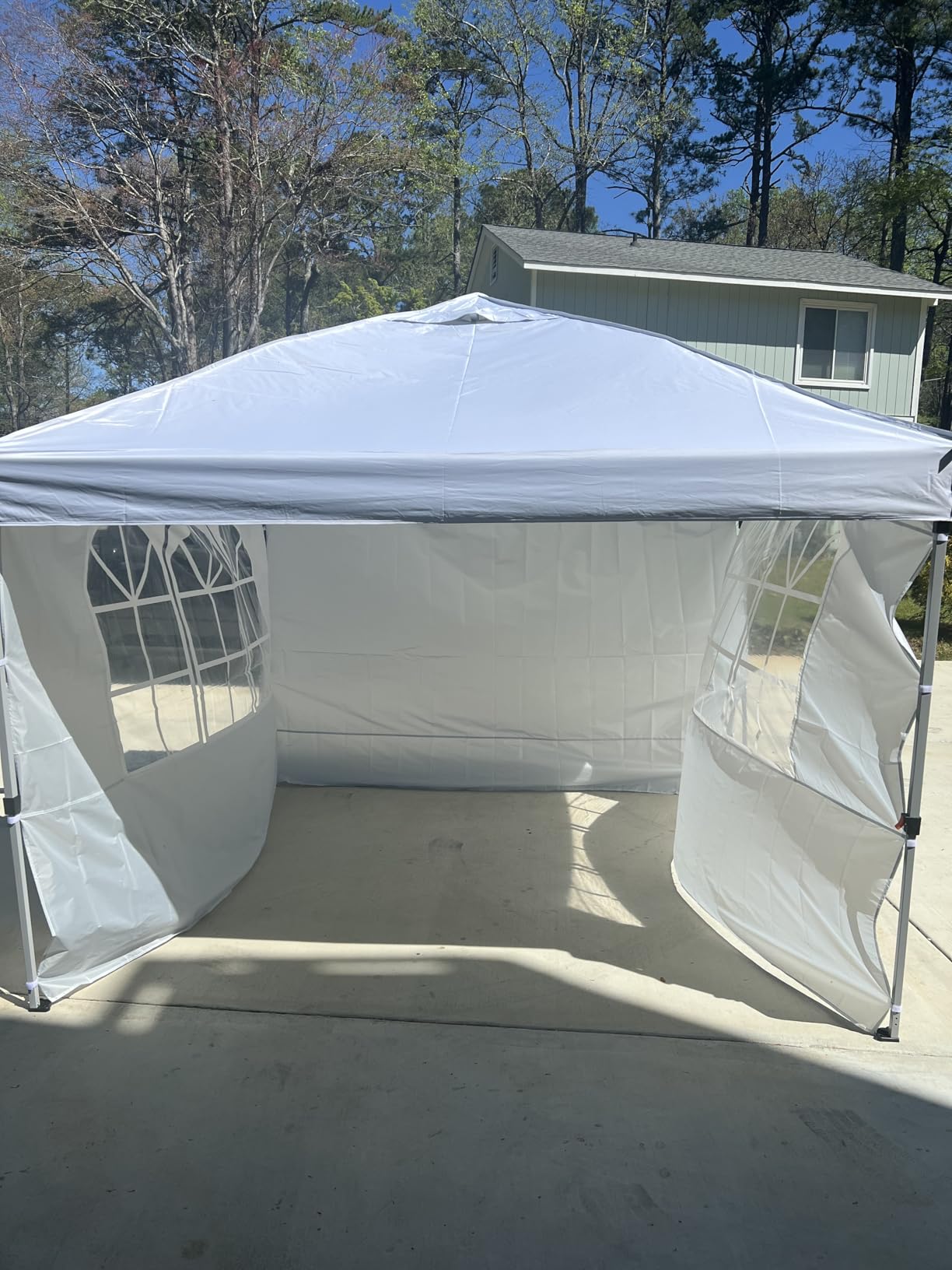 Raynesys 10x10ft Pop Up Canopy Tent with Sidewalls for Events, Parties customer photo 1
