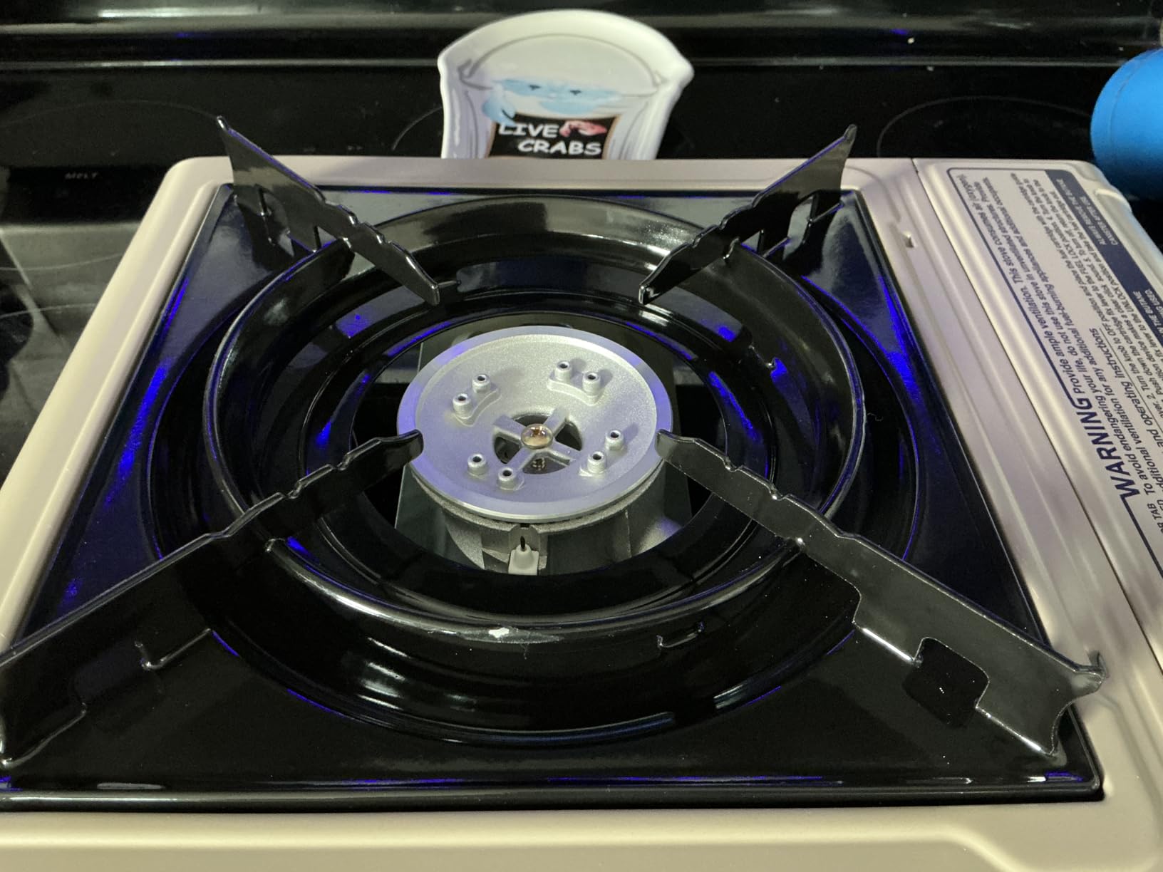 GasOne GS-3400P-KIT Propane or Butane Gas Stove with Flat Top Griddle Included - Dual Fuel Propane Grill Tent Stove Burners for Cooking for Camping, Kitchen - Diecast Aluminum with Non Stick Coating customer photo 1