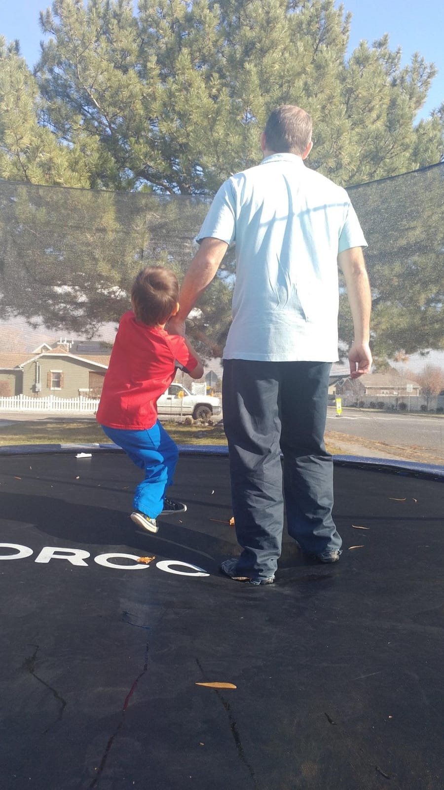 ORCC Oval Outdoor Trampoline with Safety Net - Recreational Gymnastics Trampoline for Kids, 1200LBS Capacity, Heavy-Duty Galvanized Steel Frame customer photo 1