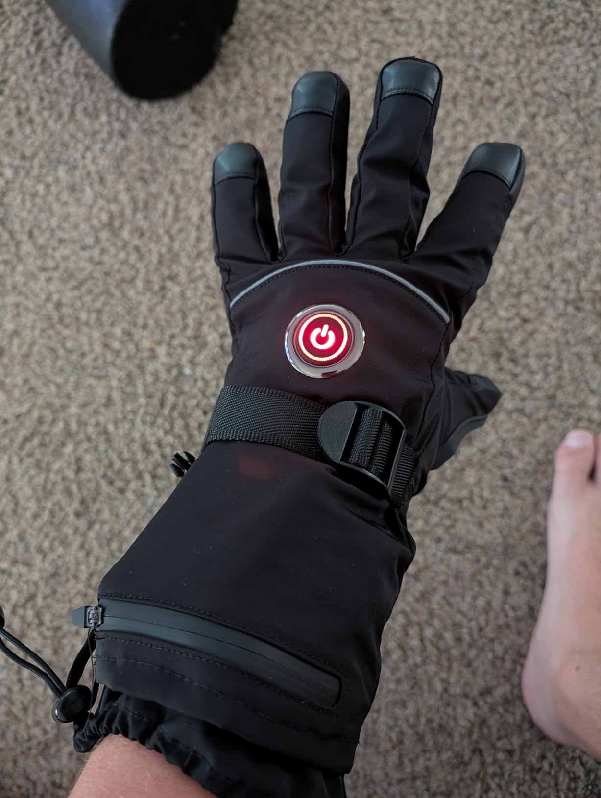 Heated Gloves, 5V 6000mAh Rechargeable Heated Gloves for Men Women, Waterproof & Upgrade Non-Slip Electric Heating Glove for Motorcycling, Hunting, Skiing, Outdoor Work customer photo 2