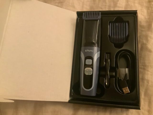 Vaccum Beard Trimmer for Men USB-C Rechargeable,Beard Trimmers with 2 Comb customer photo 1