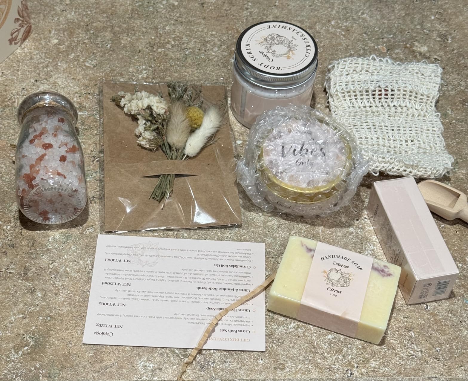 Natural Spa Gift Basket for Women, Citrus Jasmine | Pampering Package, Ready-to-gift, Refreshing scent, Aromatherapy, for Birthday, Get Well Soon Gift Set, for Any Occasion customer photo 2