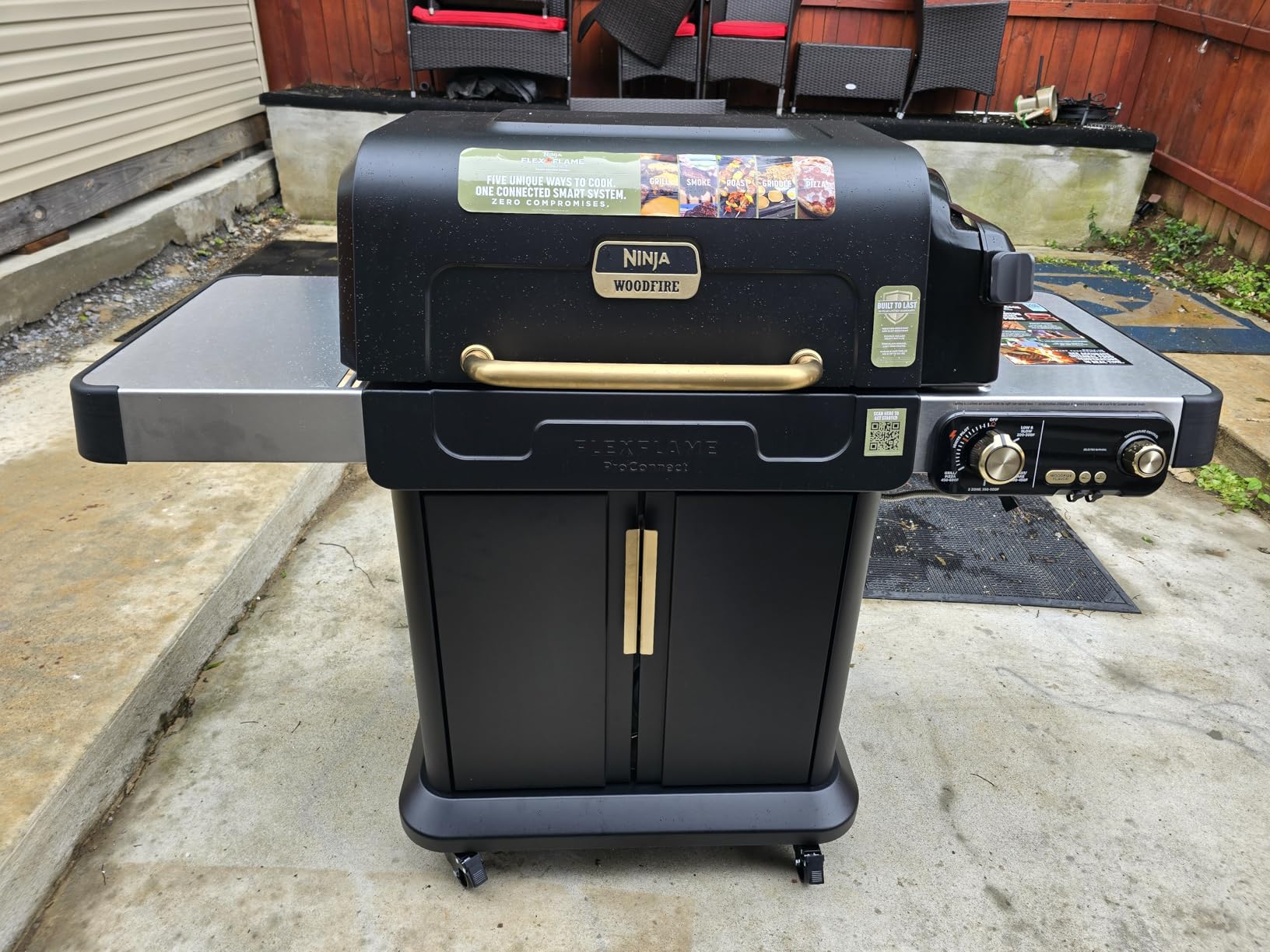 Ninja FlexFlame Grill & Smoker, Electric & Propane, 5-in-1 customer photo 1
