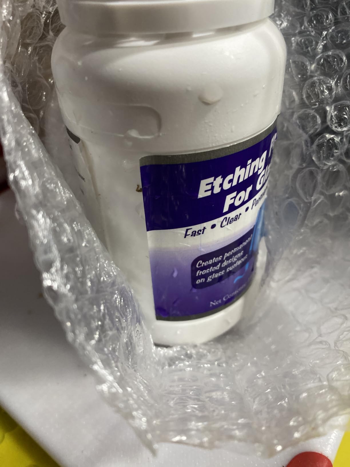 ElectricWise 11 OZ Glass Etching Cream Kit, 2 Application Brushes customer photo 1