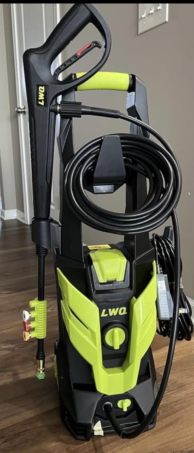 Pressure Washer, Power Washer with 4 Quick Connect Nozzles 1 Foam Cannon, High Pressure Cleaning Machine for Cars/Fences/Driveways/Patios/Farms/Home Cleaning(Bright Green) customer photo 2