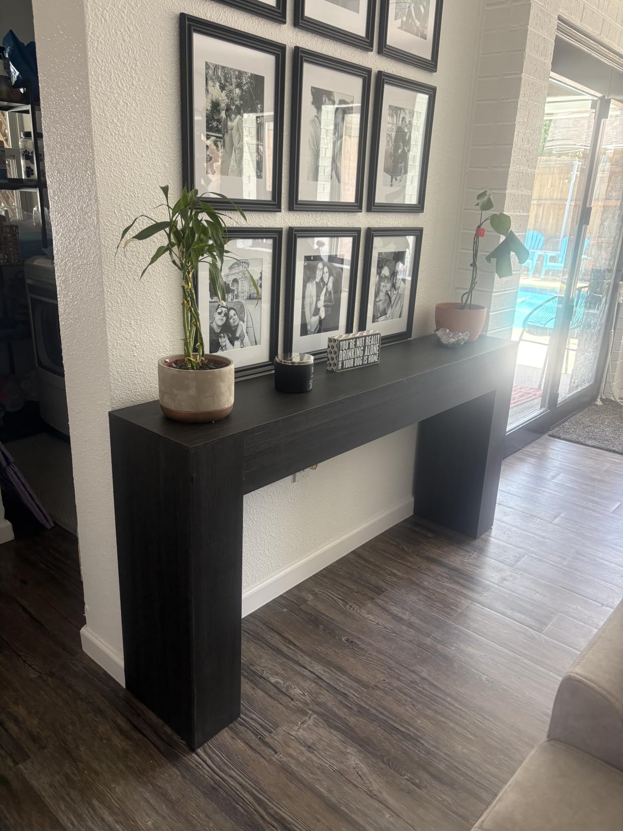 VASAGLE 63 Inches Entryway Table, Thick Tabletop Console Table, Farmhouse customer photo 1