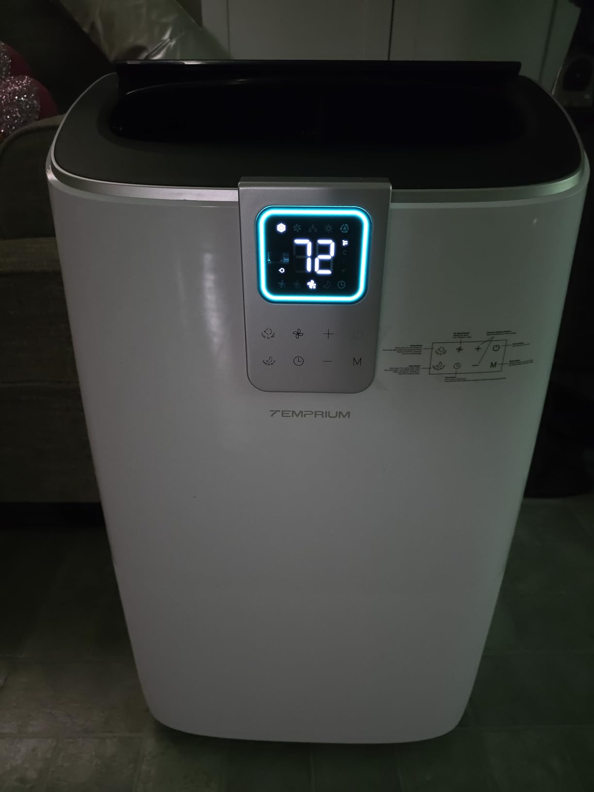 14,000 BTU Portable Air Conditioner, 4-in-1 Smart AC with WiFi | Whisper-Quiet 41 dB Cooling with App and Voice Control for Large Rooms, Apartments and Home Offices up to 750 sq. ft. customer photo 1