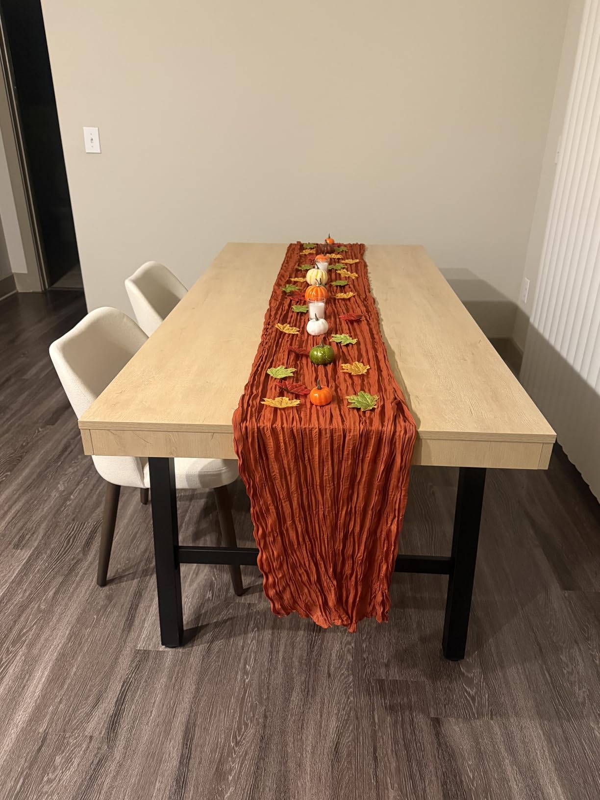 GarveeHome Industrial Dining Table for 8-10 People, 86.61