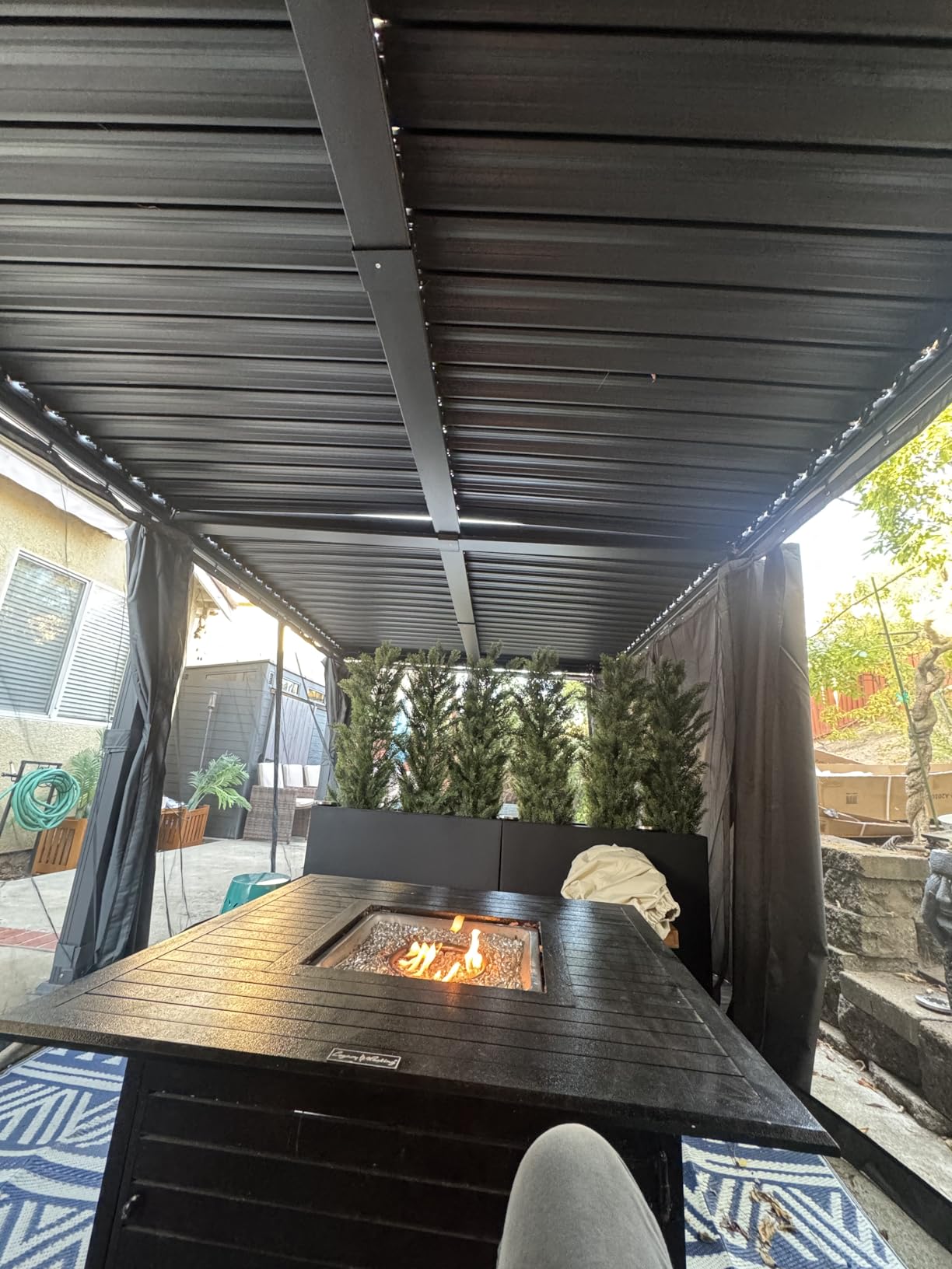 Airwire 12'x20' Louvered Pergola Aluminum Frame Gray customer photo 1