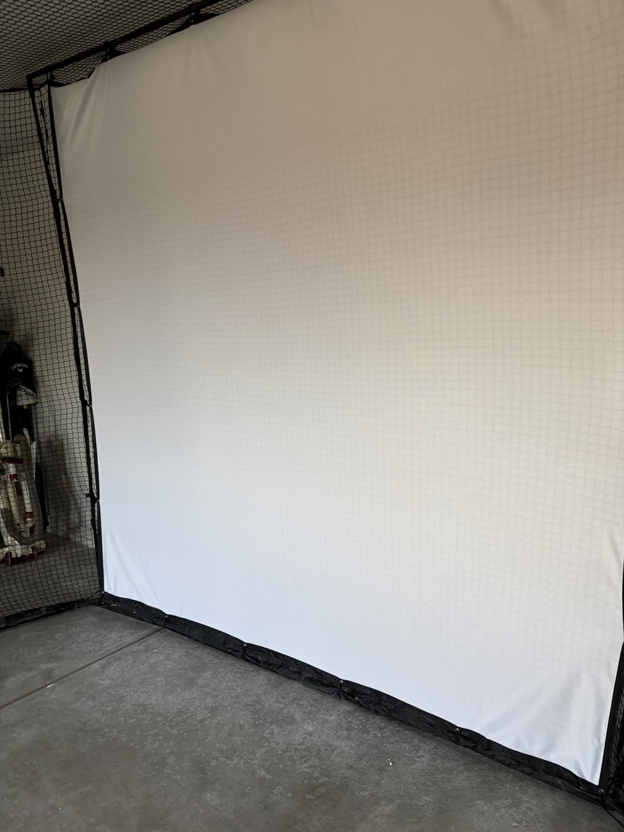 Golf Simulator Enclosure with Impact Screen, Net and Target- Easy Setup customer photo 1