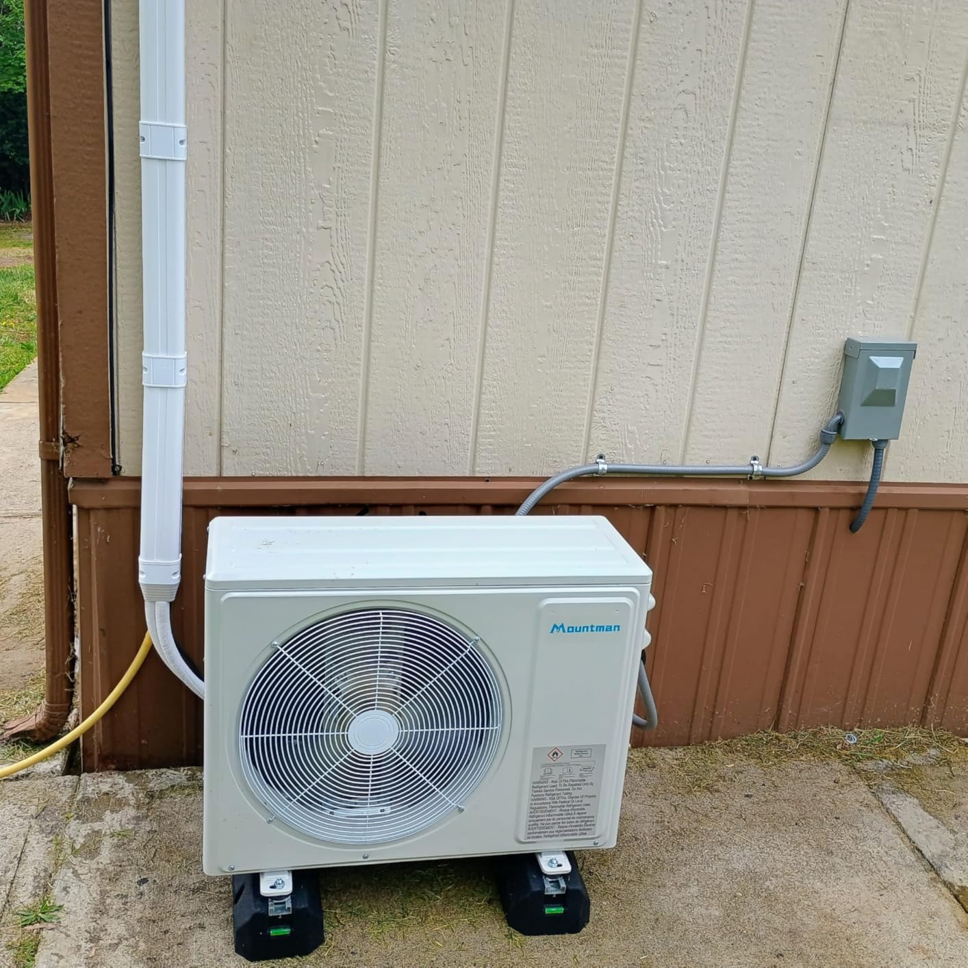 Mountman 9000 BTU Mini Split AC/Heating System, 19SEER2 115V Ultra Quiet Ductless AC,Cools Up to 450 Sq.Ft Energy Efficient Split AC Unit with Heat Pump & Installation Kits,Pre-Charged Condenser customer photo 1