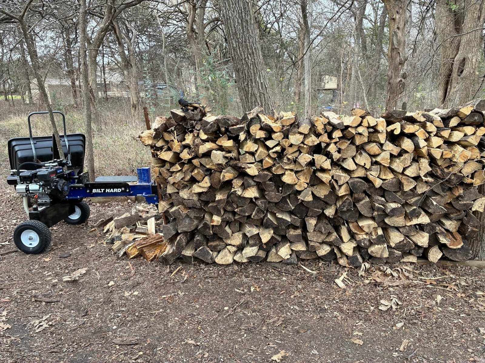 BILT HARD 22 Ton Gas Log Splitter, 209cc Engine with 2 Stage 14 GPM Hydraulic Pump, 21 Inch Log Capacity, Horizontal Hydraulic Firewood Splitter for Home, Farm and Outdoor Use customer photo 1