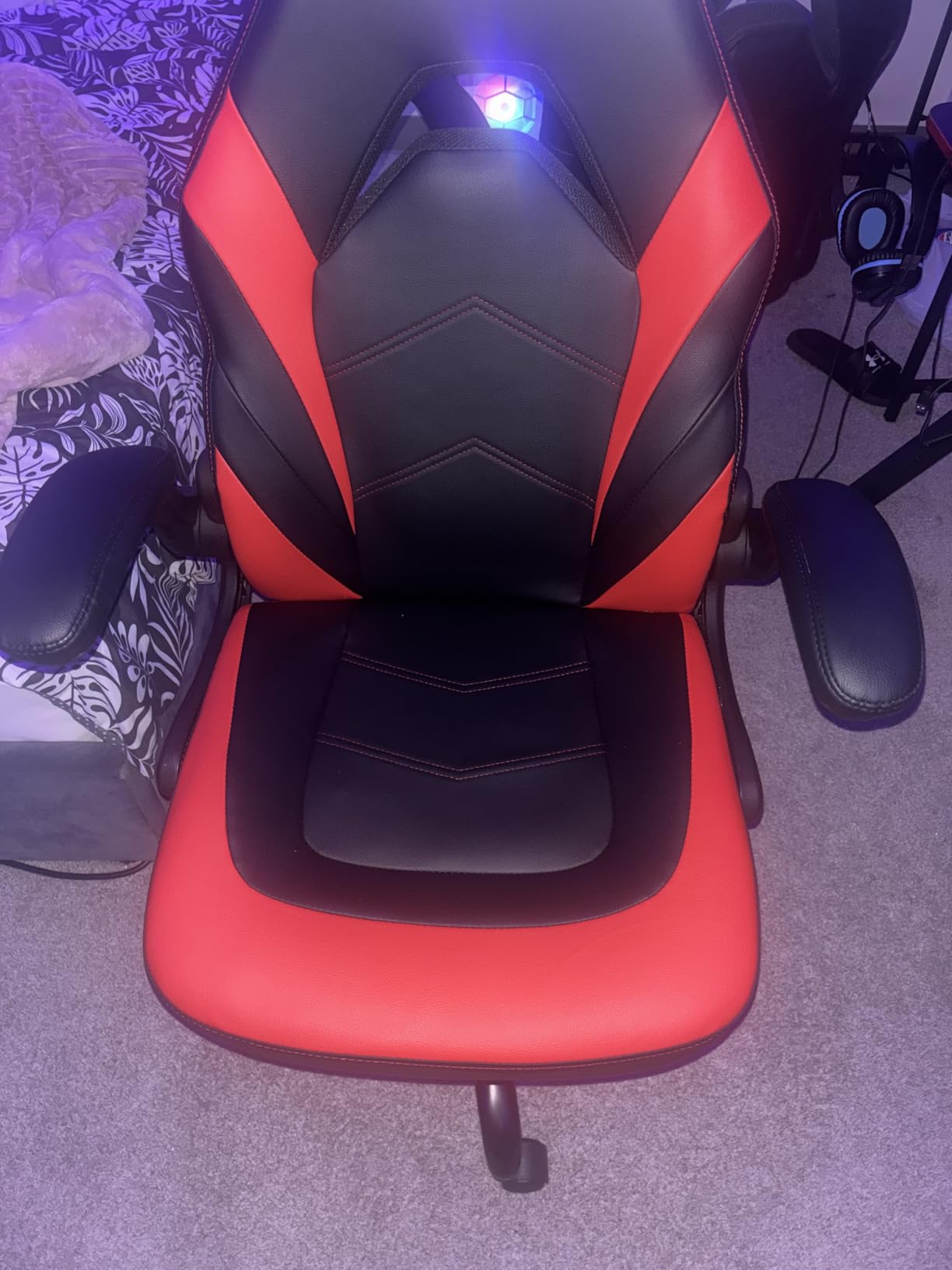 OLIXIS Office Desk Chair - Ergonomic Home Mesh Chair, Lumbar Support, Height Adjustable, Fixed Armrest, Rocking Mode, 360 Swivel, Storage Back, Grey customer photo 1