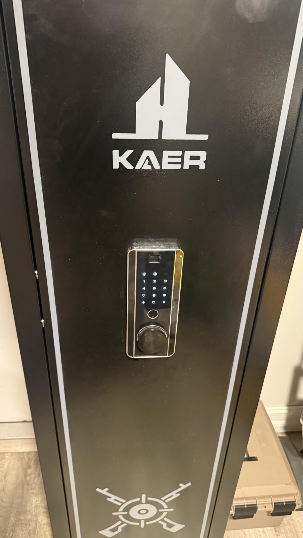 KAER 10-15 Biometric Gun Safe for Rifles and Pistols,Large Gun Cabinet with Removable Racks & Adjustable Shelf,Fingerprint Keypad Lock Rifle Safe for Home & Hunting(AR-15) customer photo 2