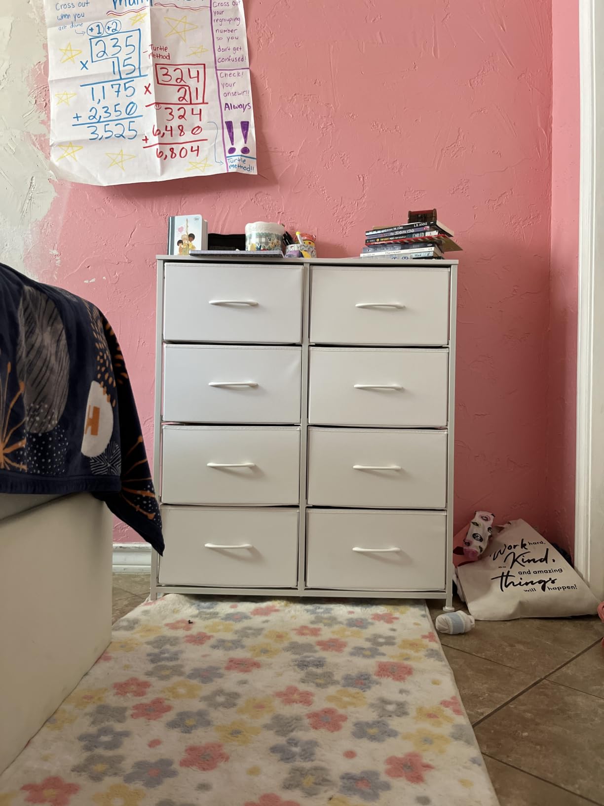 Sweetcrispy Dresser for Bedroom with 8 Drawers, Large Storage Tower customer photo 2