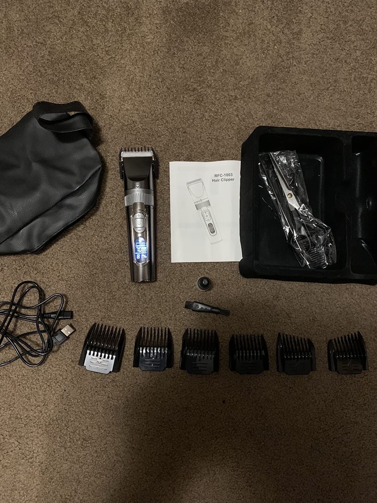 SUPRENT Professional Barber Clippers, 11000 RPM Intelligent Dual-Coil Vector Motor Hair Cutting kit, Zero-Gapped Hair Clipper & Trimmer Kit, Deep Tooth Blades, Charging Stands customer photo 2