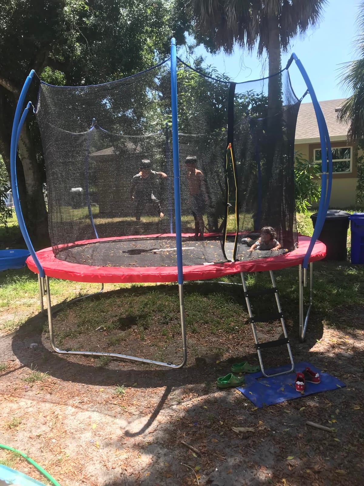 Zupapa Square Rectangle Trampoline 2000LBS Capacity No-Gap Design 14X14FT Outdoor Trampoline with Safety Net and Non-Slip Ladder 10-Year Quality Assurance Perfect for Backyard Fun customer photo 2
