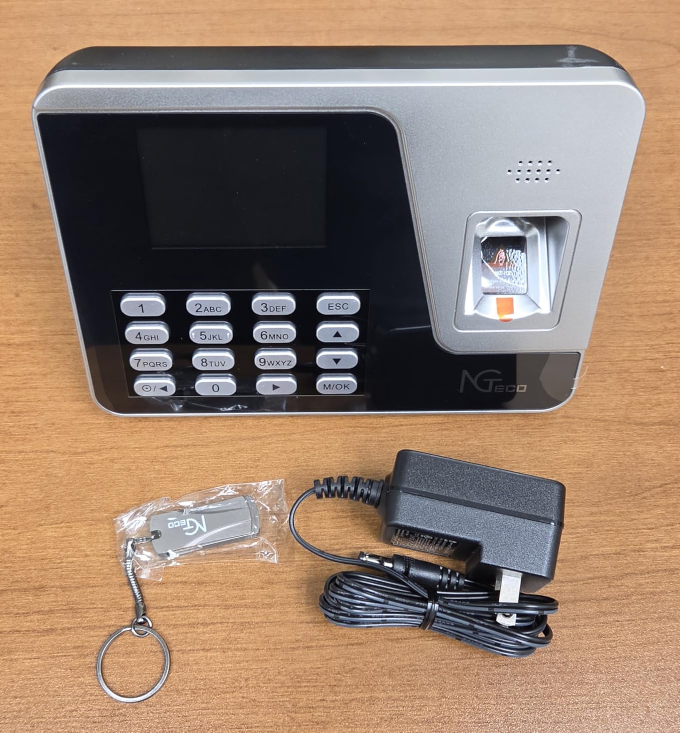NGTeco Standalone Time Clock, Biometric Punch Machine for Small Business customer photo 2