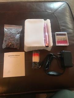 Portable Electric Nail Drill File Machine with Acrylic Nail Kit Set customer photo 1