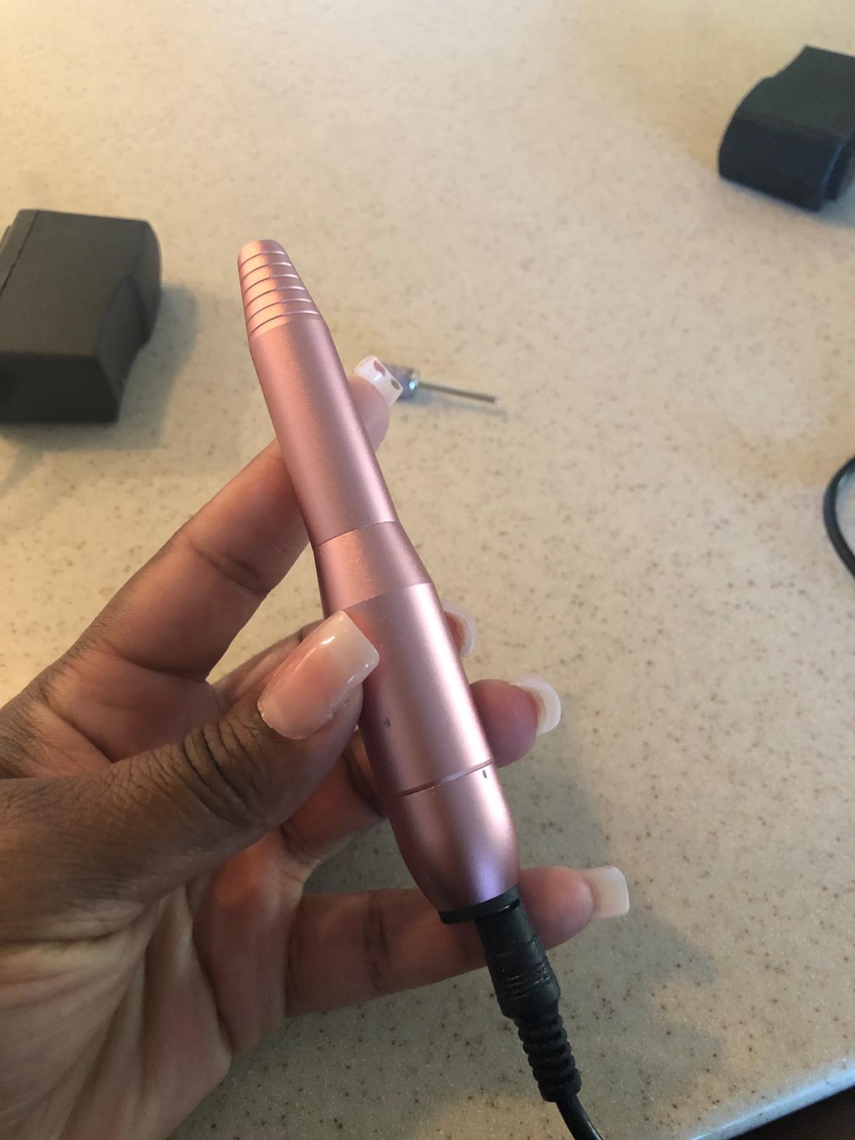 Portable Electric Nail Drill File Machine with Acrylic Nail Kit Set customer photo 2