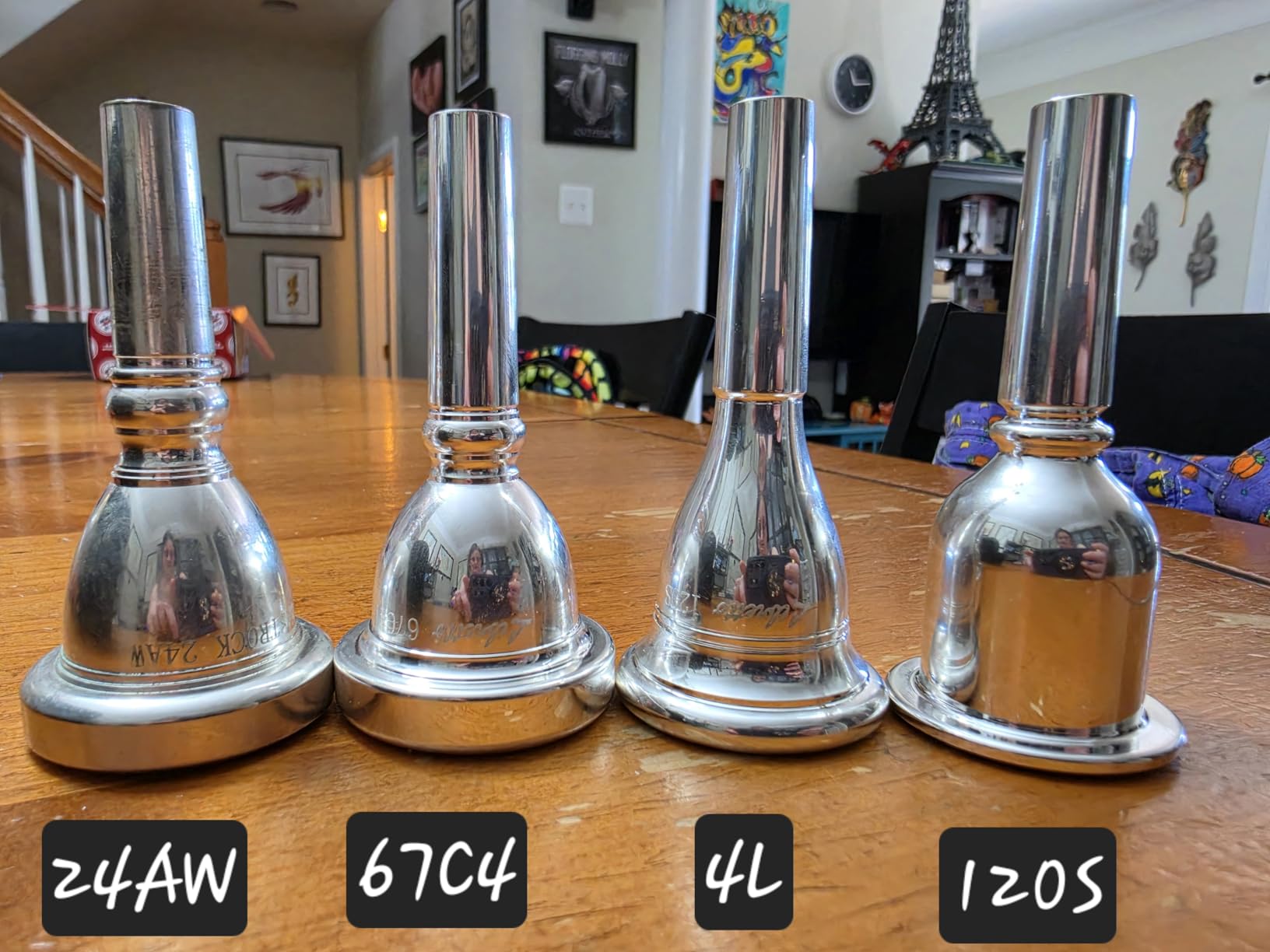 Libretto 67C4 Tuba Mouthpiece with 2μm Silver Plated Brass, Medium Cup Depth, Providing Balanced and Clean Sound, Suitable for Beginners & Students, a Universal Fit for Concert or Marching Band. customer photo 2
