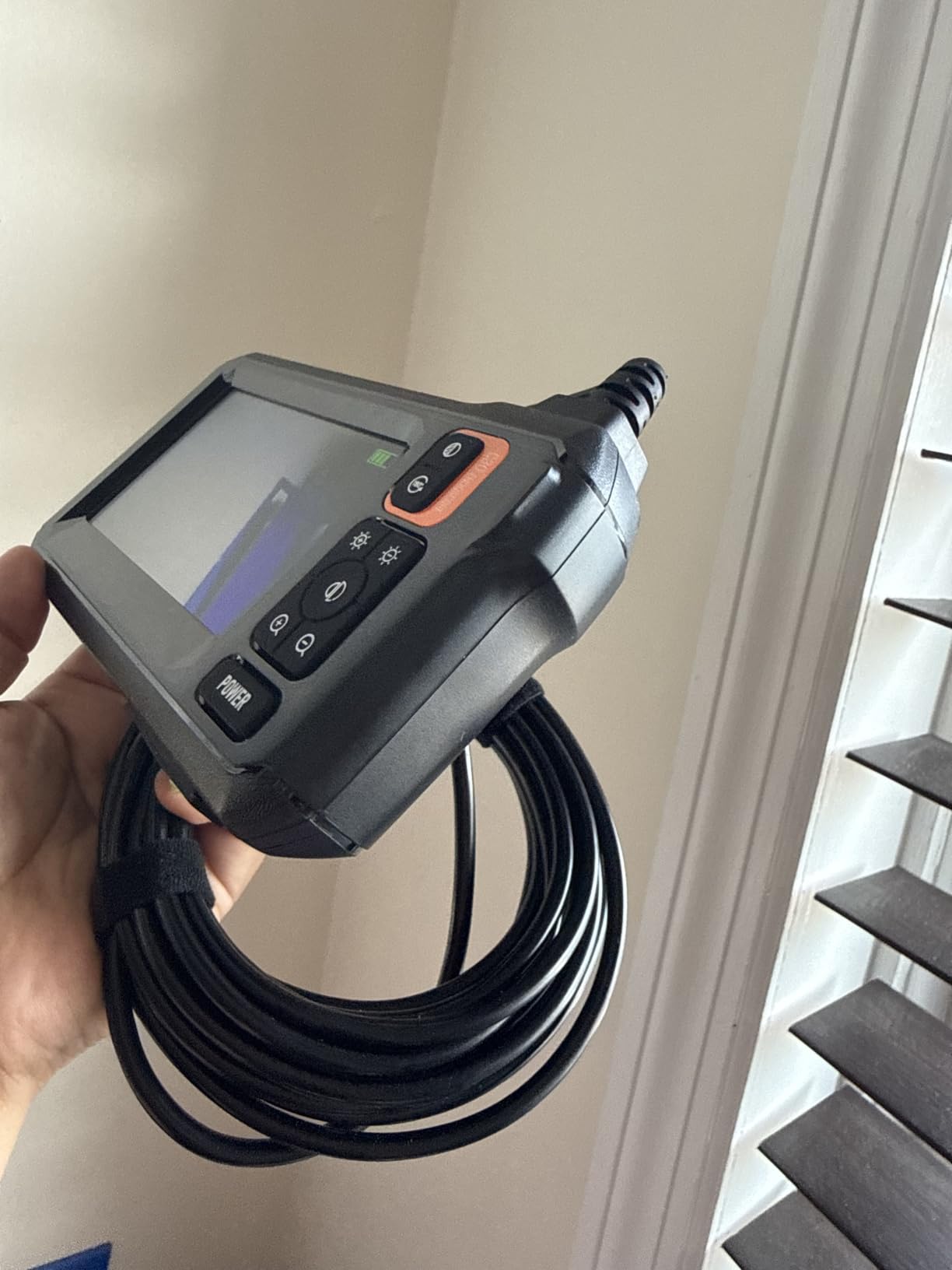 Endoscope Camera with Light, 1920P HD Borescope Tools(16.5FT) | Snake Camera with 8 LED Lights, IP67 Waterproof Inspection Camera, 4.3