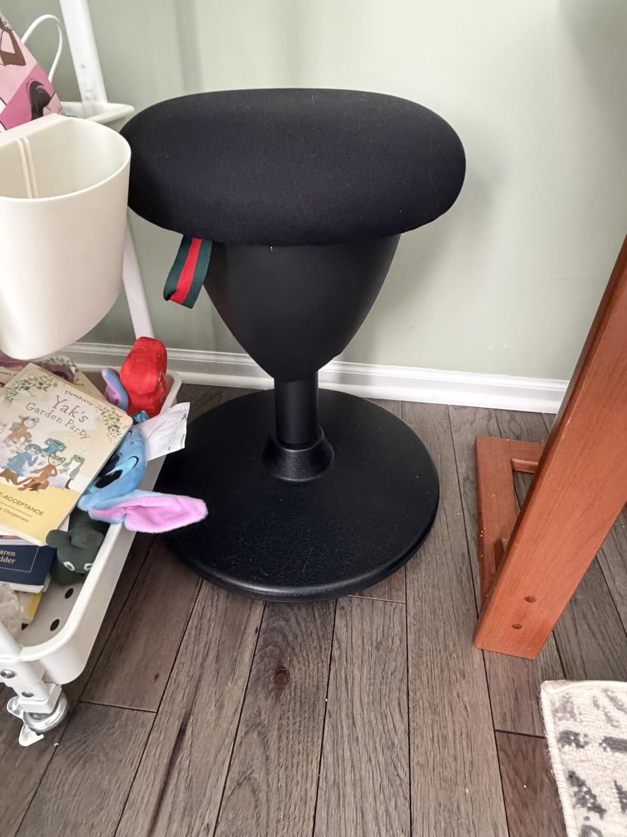 Tervo Model W - Wobble Stool - Ergonomic Standing Desk Chair - Sit Active | Height adjustable sit to stand balance chair for adults. Ergonomic tilting standing desk stool for office active sitting customer photo 2
