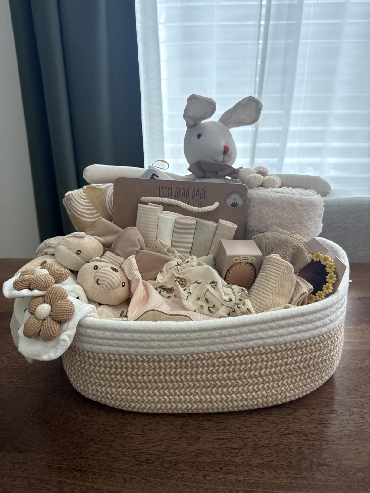 Ultimate Baby Girl Gift Basket, Aesthetic Boho Chic Newborn Essentials, Premium All-in-One Baby Shower Gifts for Expecting Moms with Floral Skirt, Swaddle, Diaper Caddy Organizer customer photo 1