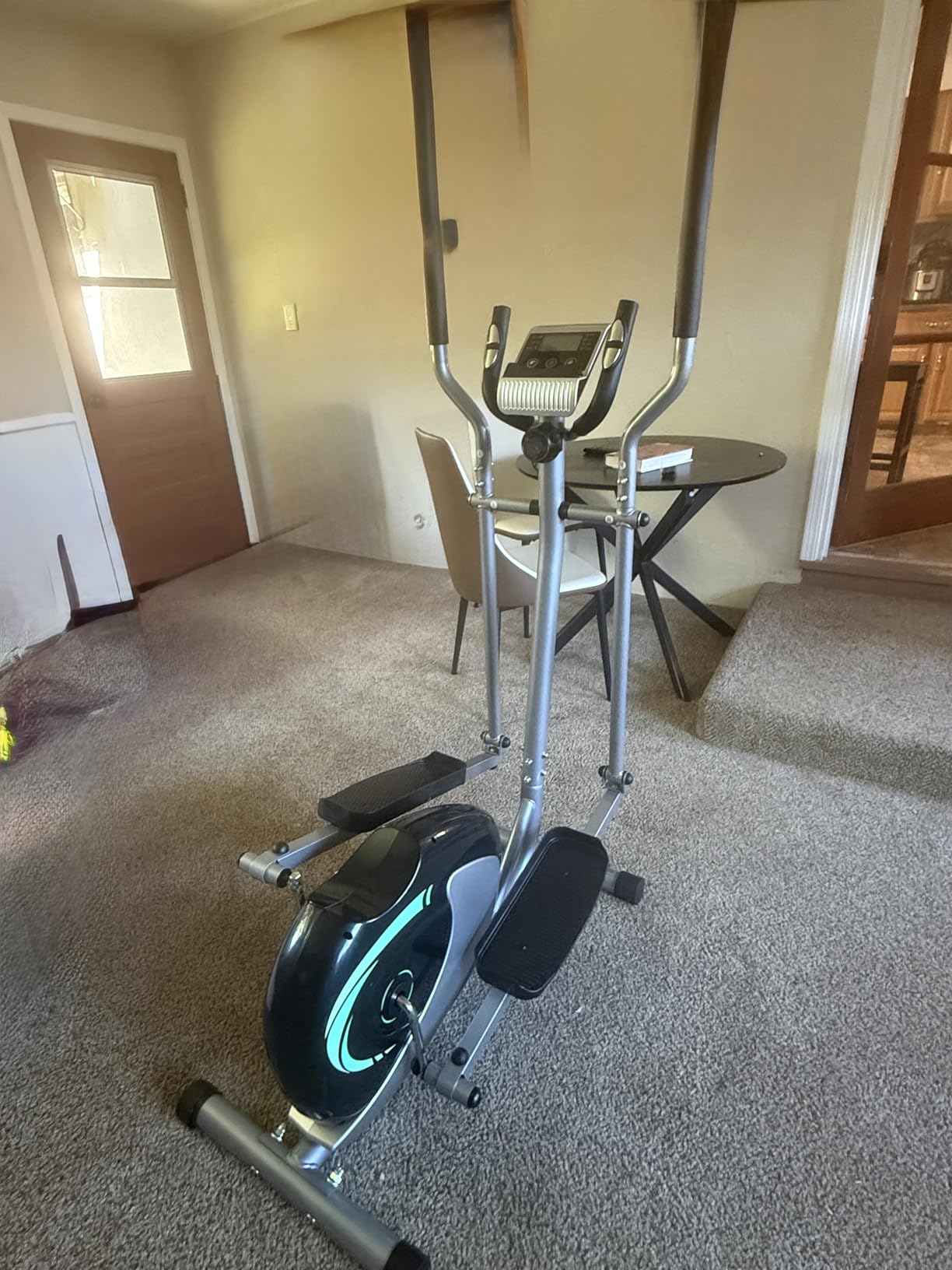 Dripex Elliptical Exercise Machine, Elliptical Machine for Home with 16 Resistance Levels, Quiet & Smooth Magnetic Elliptical Training Machines with 13.2 lb Flywheel, LCD Monitor & Pulse customer photo 2