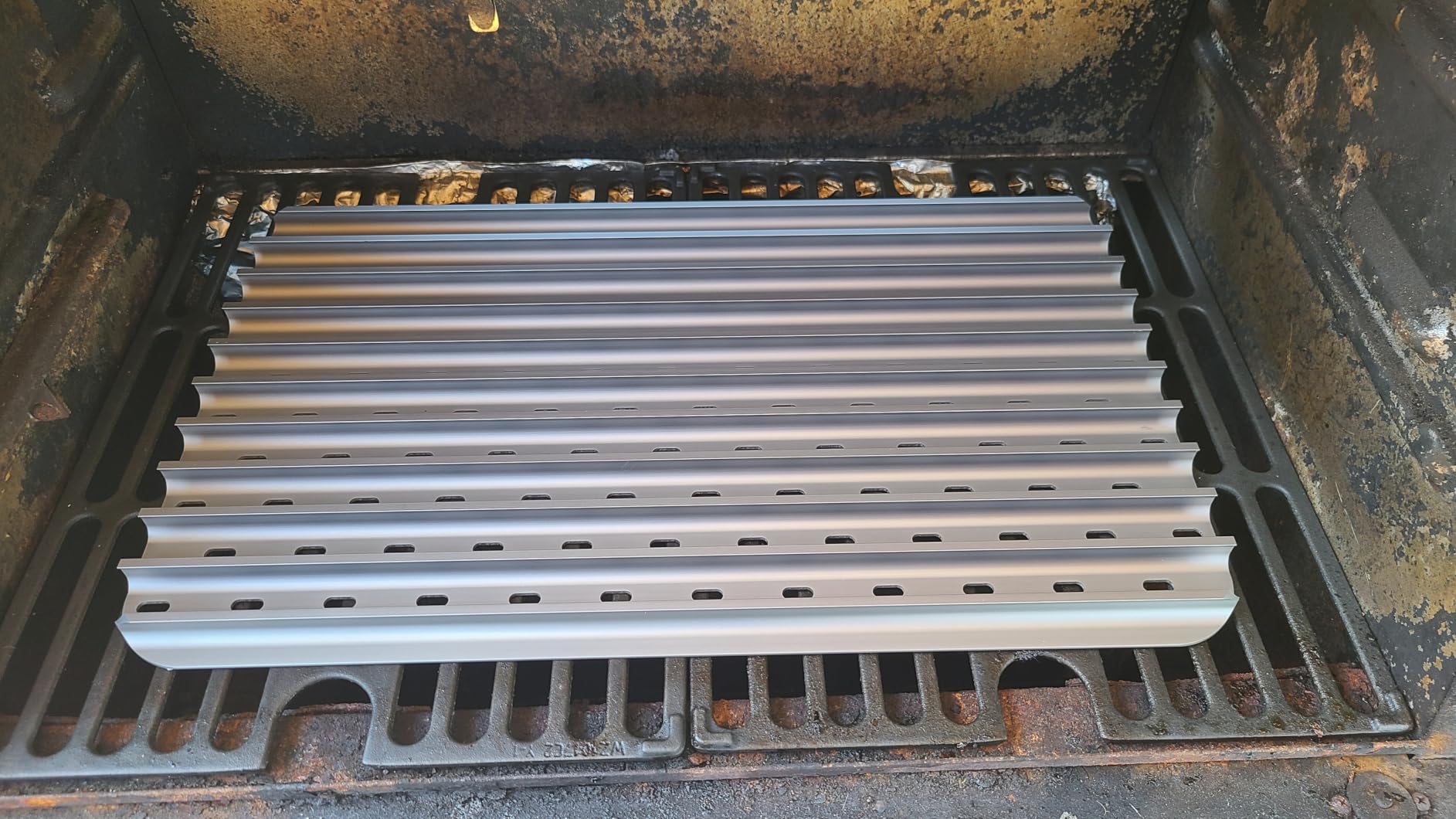 BAC772 Reversible Anodized Aluminum Sear Grate-18.25
