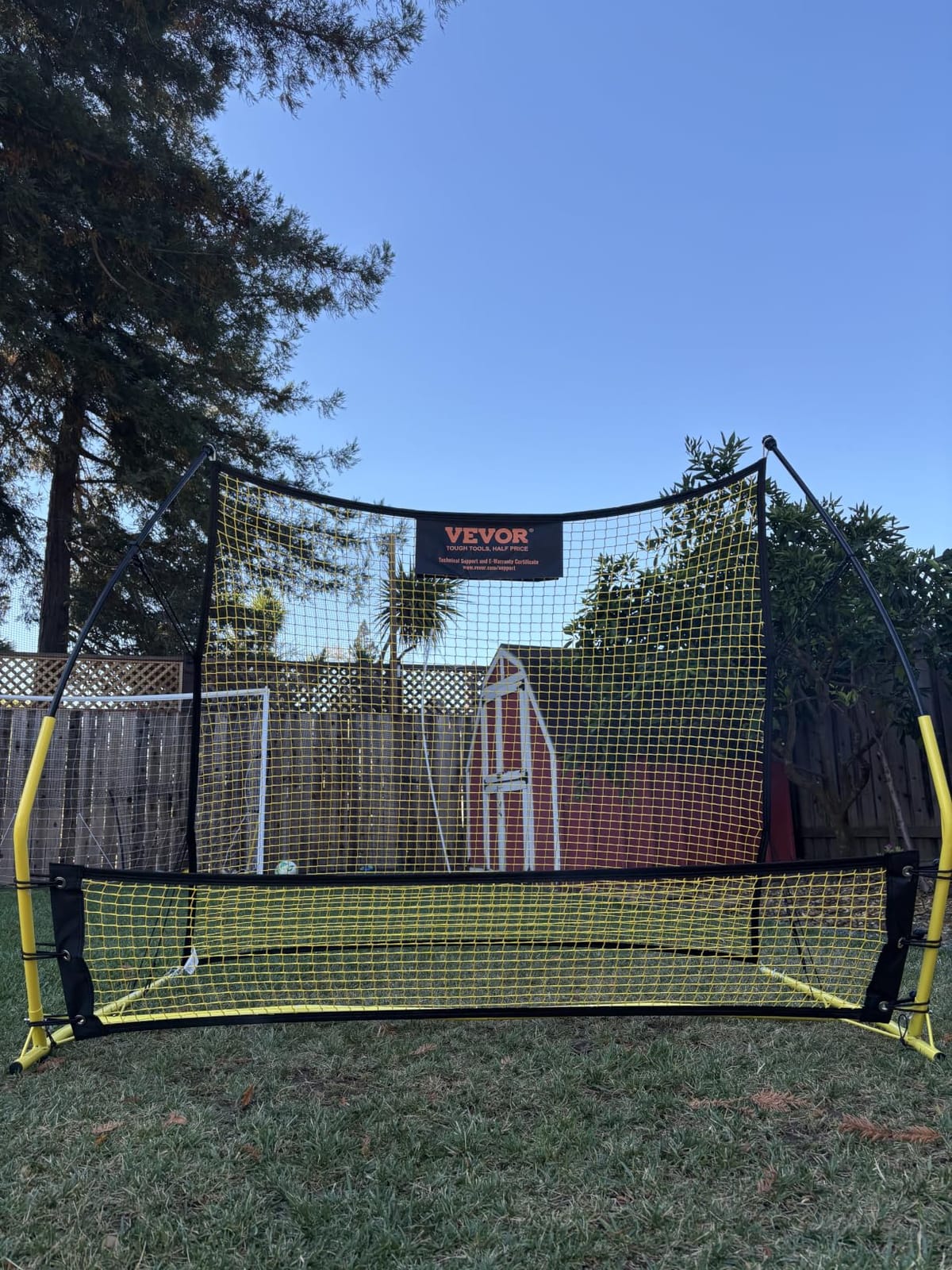 VEVOR Soccer Rebounder Net, Multi-Angles Soccer Goal Rebounder, Thickened Fiberglass Poles Iron Pipe for Team Solo Control, Passing Practice, Easy Setup Soccer Training Equipment for Teens & Adults customer photo 2