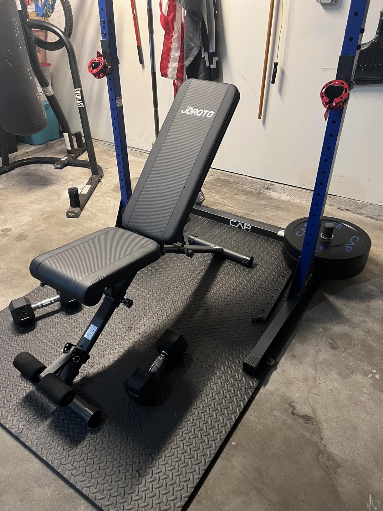 JOROTO Adjustable Weight Bench, Foldable Incline Decline Flat Workout Bench | ASTM-Certified 1300LBS, Hyper Back, Leg Extension and Preacher Curl, All-in-One Roman Chair, Ab Sit-Up Bench for Home Gym customer photo 1
