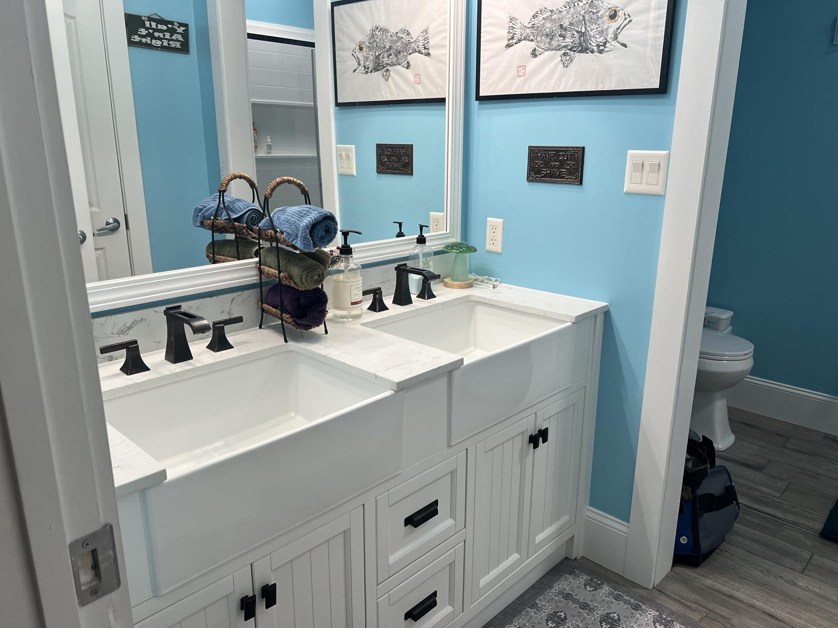 48 Inch Bathroom Vanity with Sink, Solid Wood, Walnut customer photo 1
