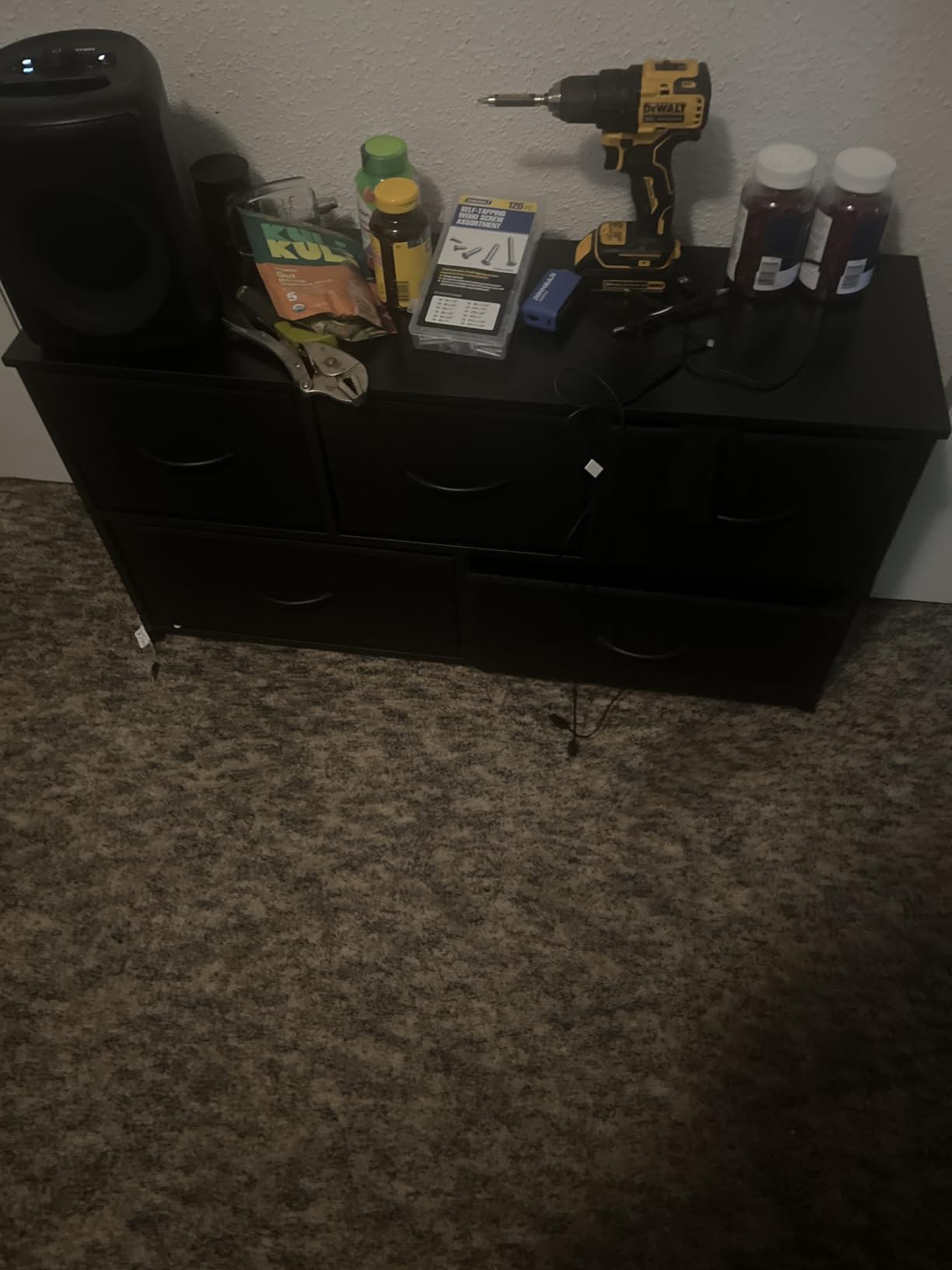 OLIXIS 5 Drawer Black Dresser for Bedroom, Closet Chest Organizer Furniture customer photo 2