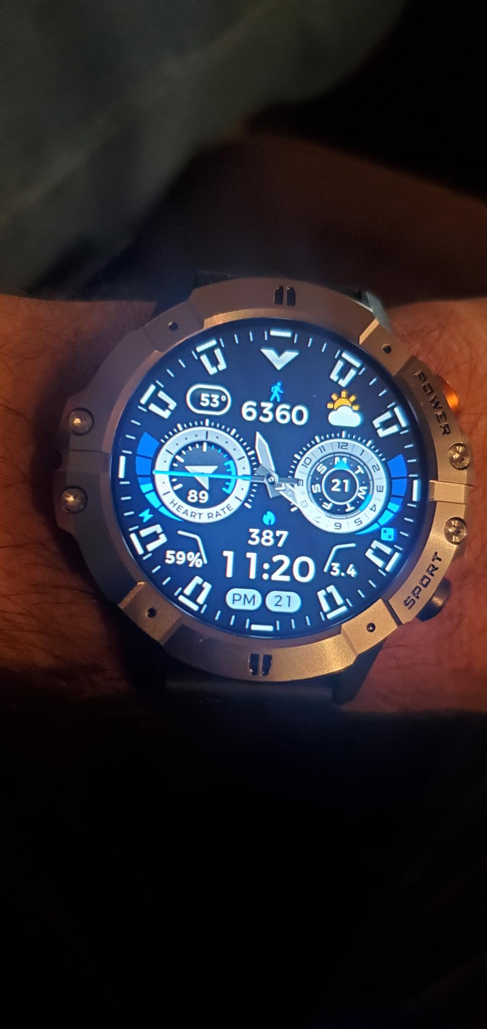 Smart Watches for Men,2.02''Military Smartwatch Fitness Tracker Built-inGPS customer photo 2