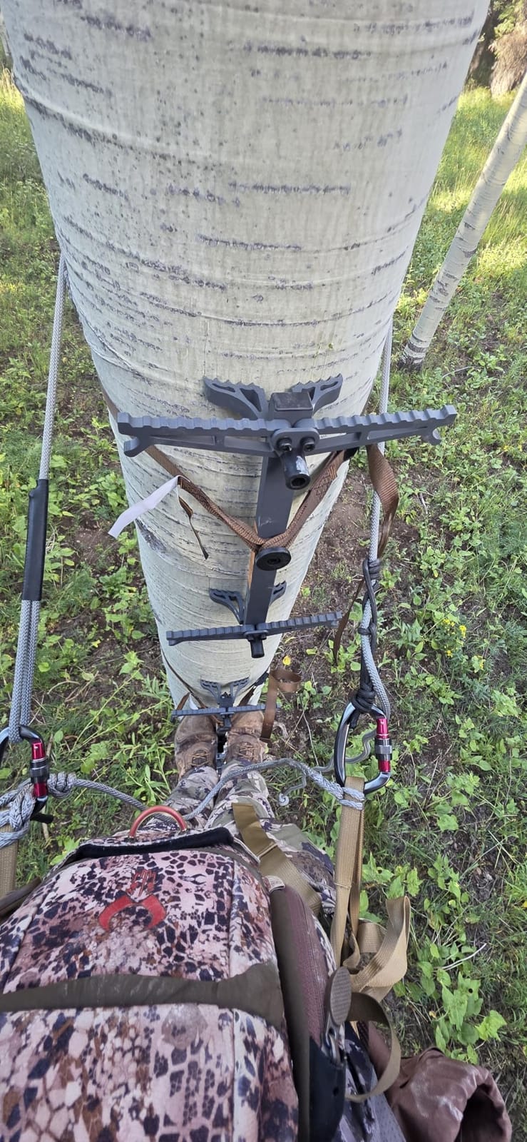 Tree Saddle Hunting Kit, Breathable Hunting Tree Saddle with Heavy-Duty Lumbar Cushion, Tree Climbing Saddle with Storage Pocket & Safety Ropes, Tree Stand Accessories customer photo 2