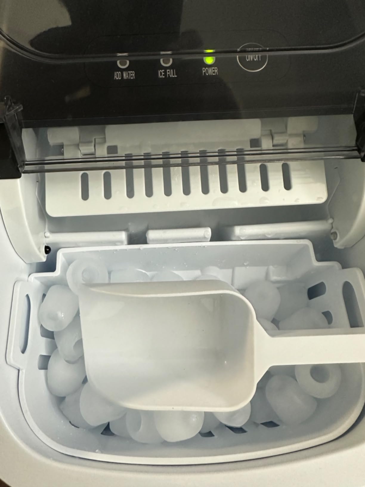 COWSAR Nugget Ice Maker Countertop, Soft Chewable Pellet Ice Maker Machine with Self-Cleaning Function, 35Lbs/24H, Ready in 7 Mins, Portable Countertop Ice Makers for Home, Office, Stainless Steel customer photo 2