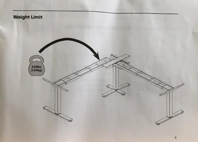 VIVO Black Triple Motor Corner or Straight Standing Desk Frame, DESK-E-300B customer photo 1